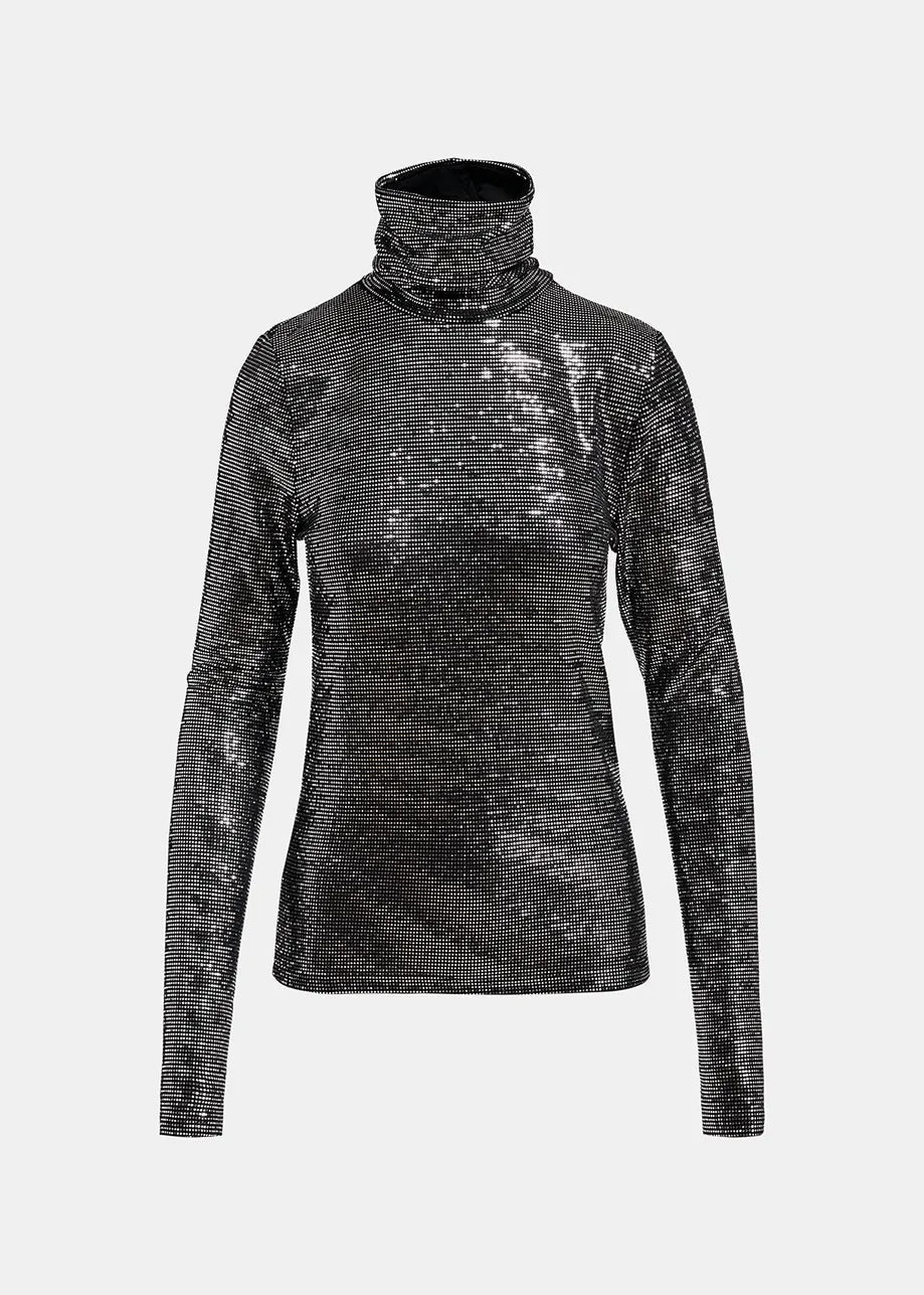 Turtl Jersey Eneck Black | Color: BLACK | Size: 0-XS Refurbished - N/A (I could not find a well-known brand with this name refurbished available on Cerqular