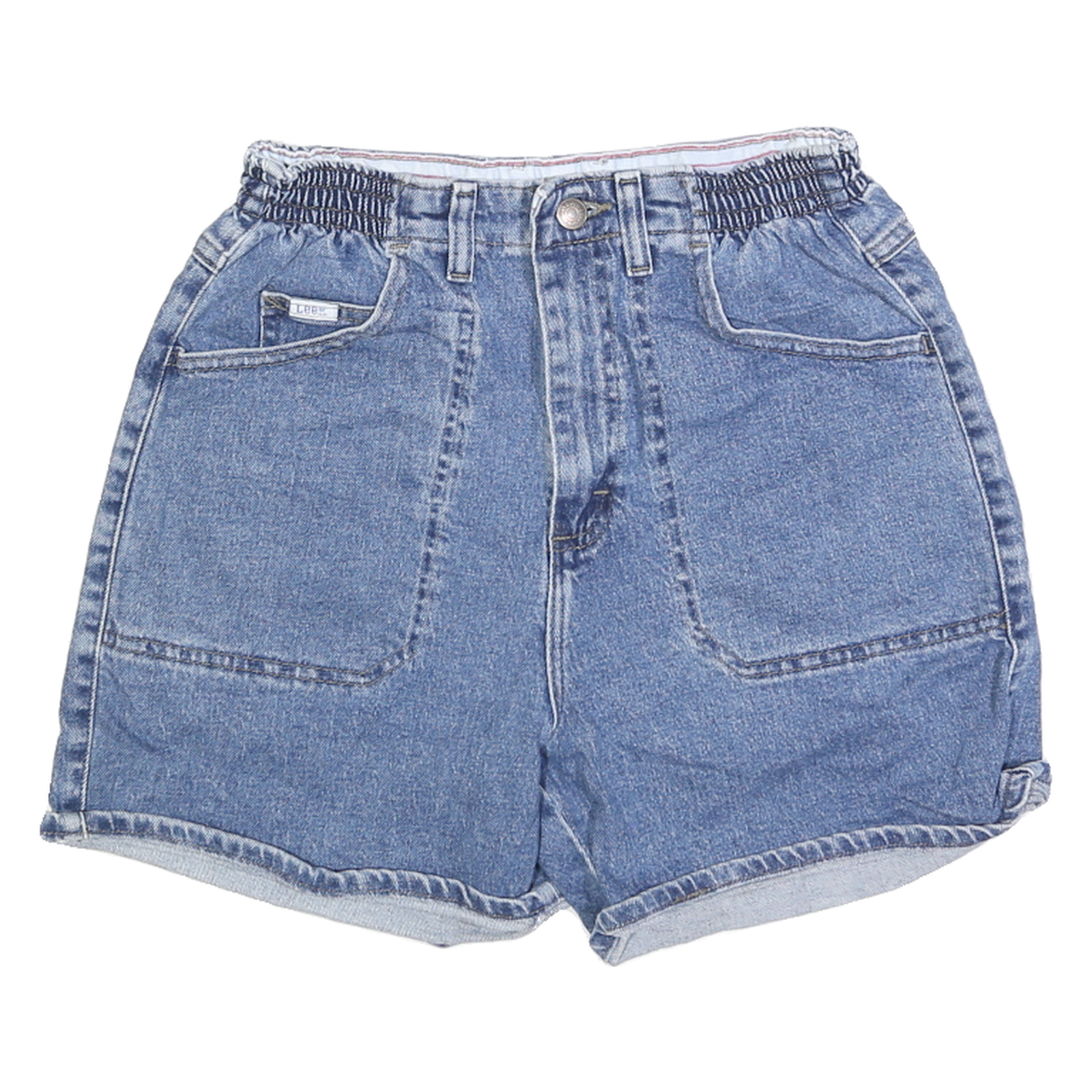 Buy LEE Womens Denim Blue Cotton Casual Shorts S W26 Elastic Waistband Refurbished - $23.39 LEE Womens Denim Blue Cotton Casual Shorts S W26 Elastic Waistband Refurbished - N/A refurbished available on Cerqular