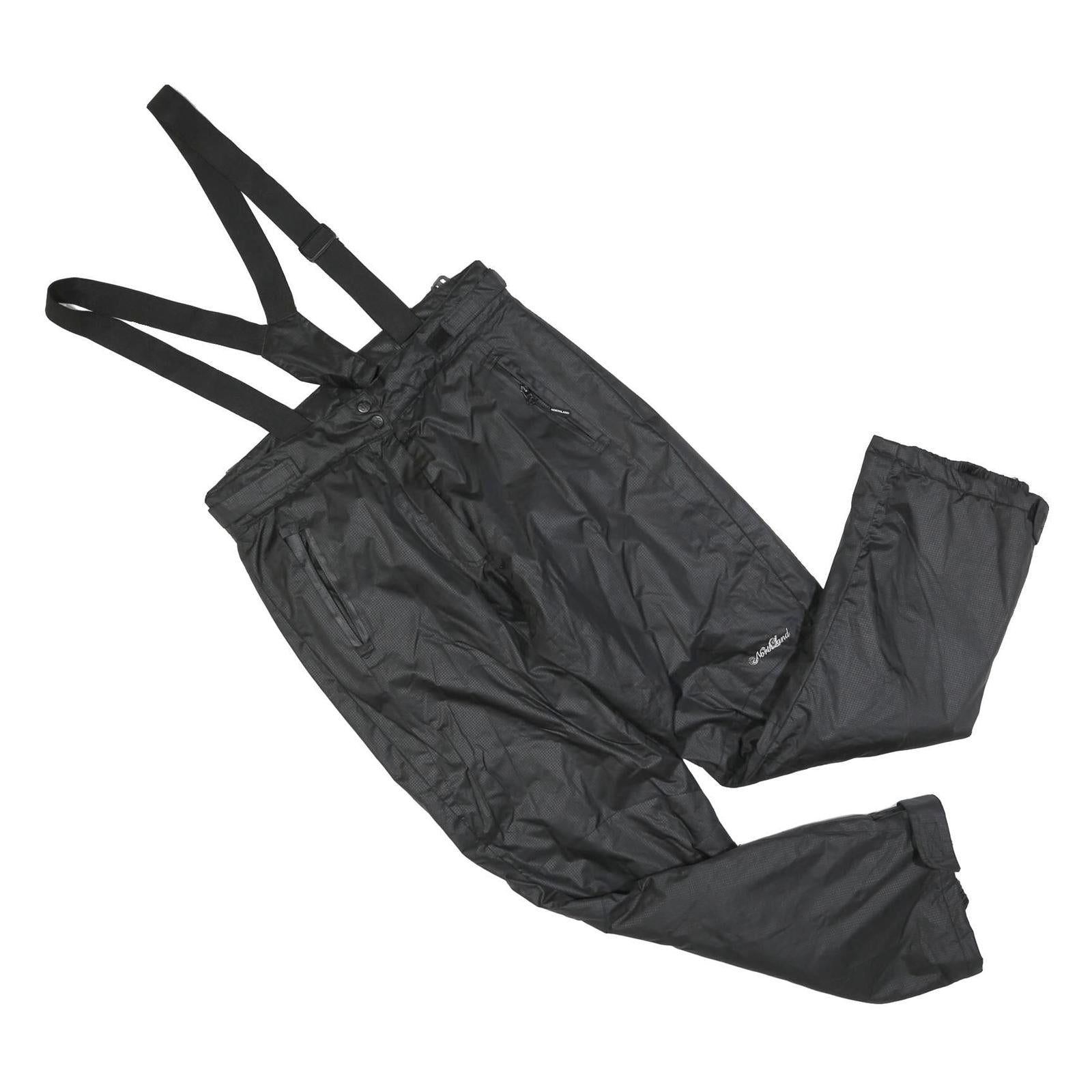 NORTH LAND Womens Black Dungarees Regular Polyester Blend XL W34 L30 Outdoor Refurbished - N/A refurbished available on Cerqular