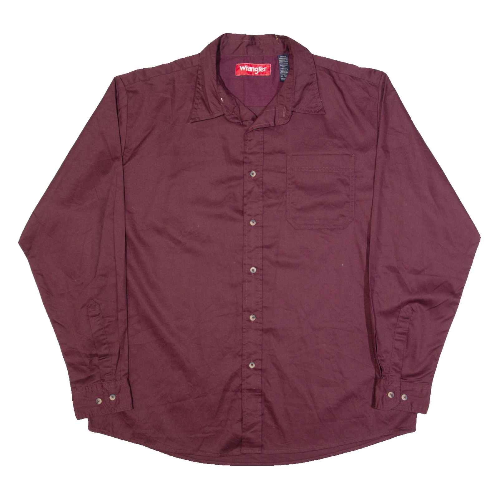 Buy WRANGLER Mens Plain Shirt Maroon Long Sleeve XL Refurbished - $28.59 WRANGLER Mens Plain Shirt Maroon Long Sleeve XL Refurbished - N/A refurbished available on Cerqular