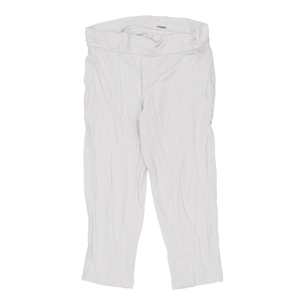 Tezenis Sport Shorts - Large White Polyester Refurbished - Thrifted (note: this is a term often used to describe second- refurbished available on Cerqular