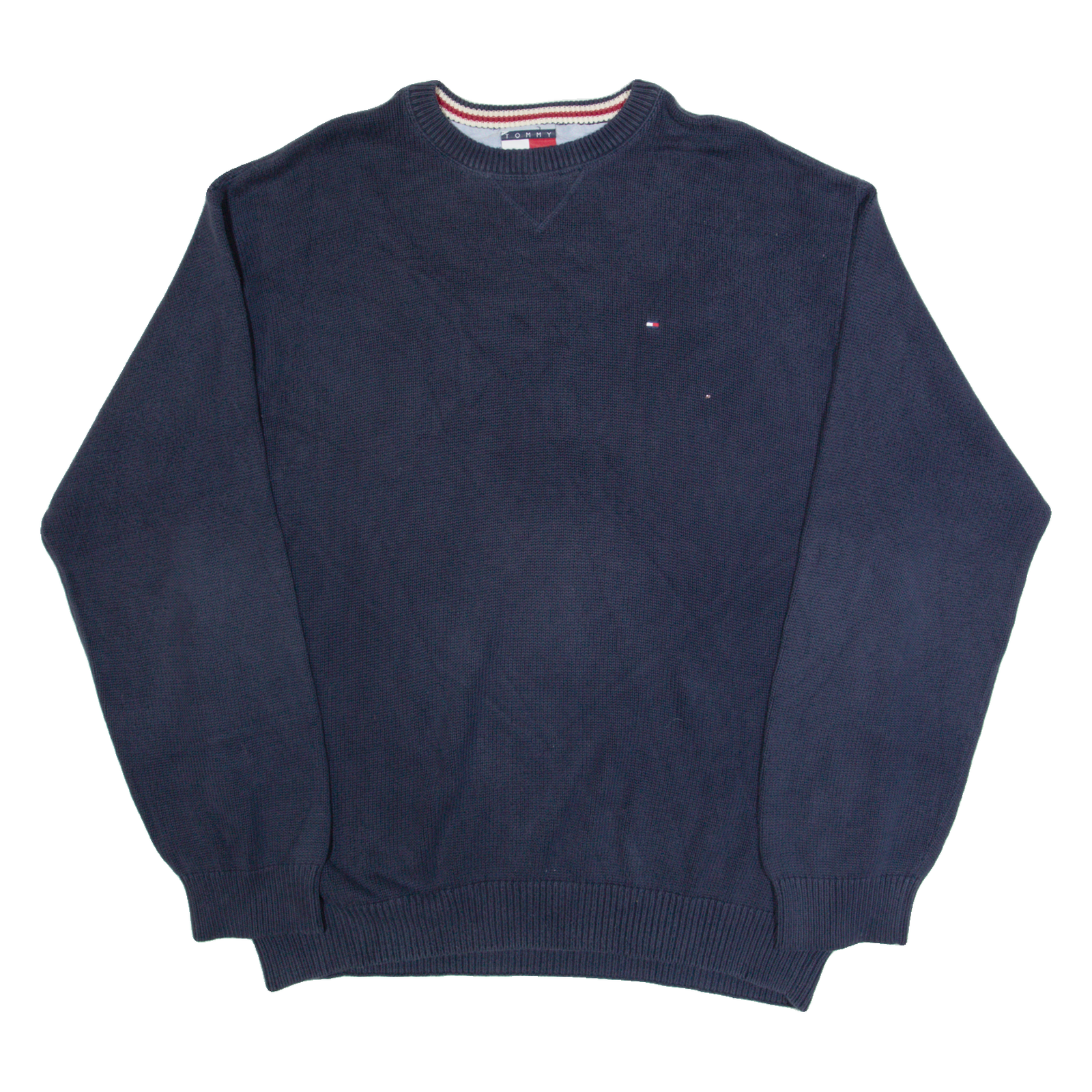 TOMMY HILFIGER Mens Jumper Blue Tight Knit 2XL Refurbished - N/A refurbished available on Cerqular