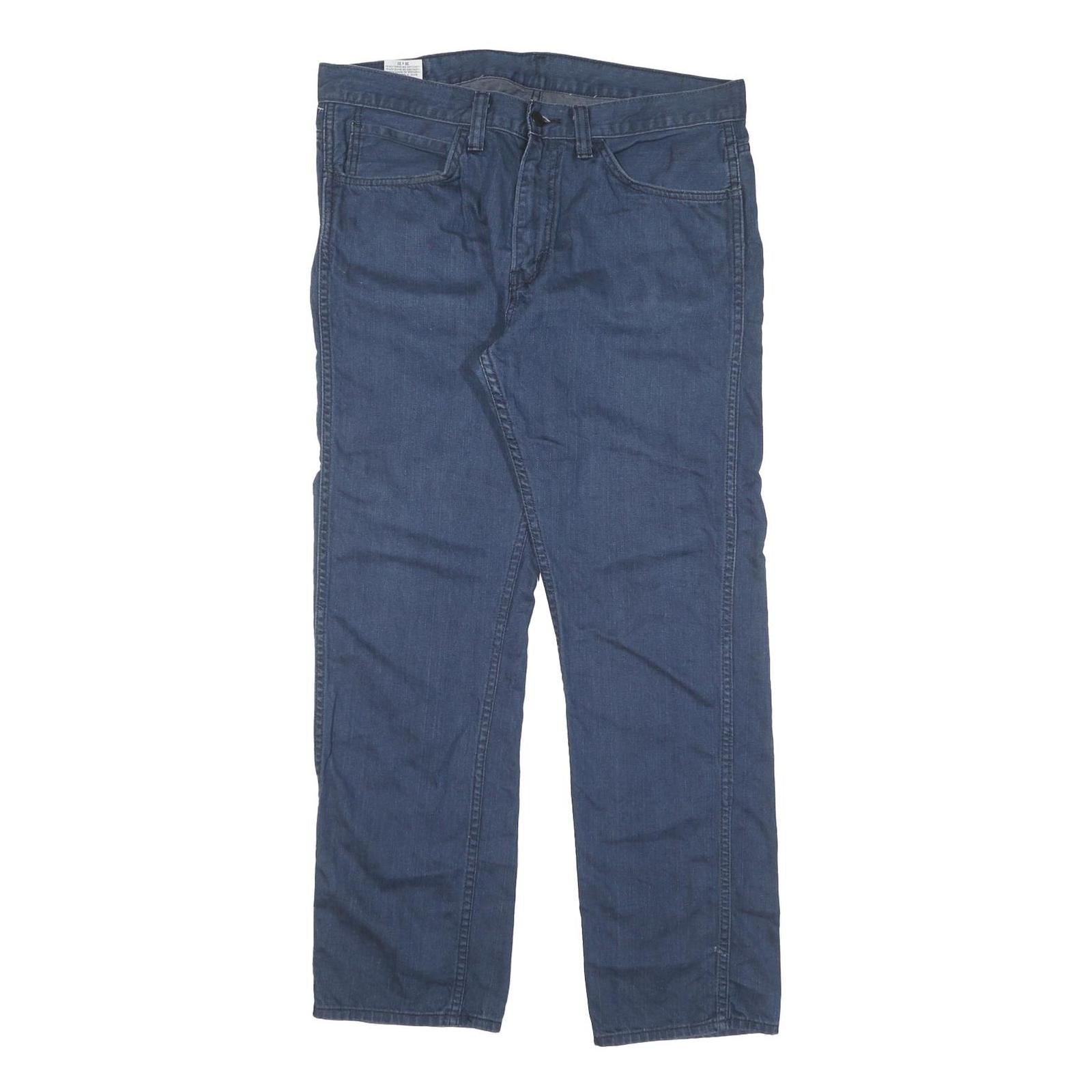 LEVI'S 513 Mens Jeans Blue Regular Straight Denim Medium W36 L32 Classic Style Refurbished - N/A refurbished available on Cerqular