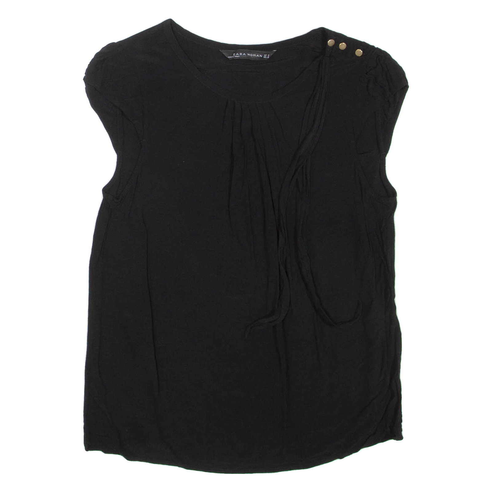 ZARA Womens Top Black M Refurbished - N/A refurbished available on Cerqular