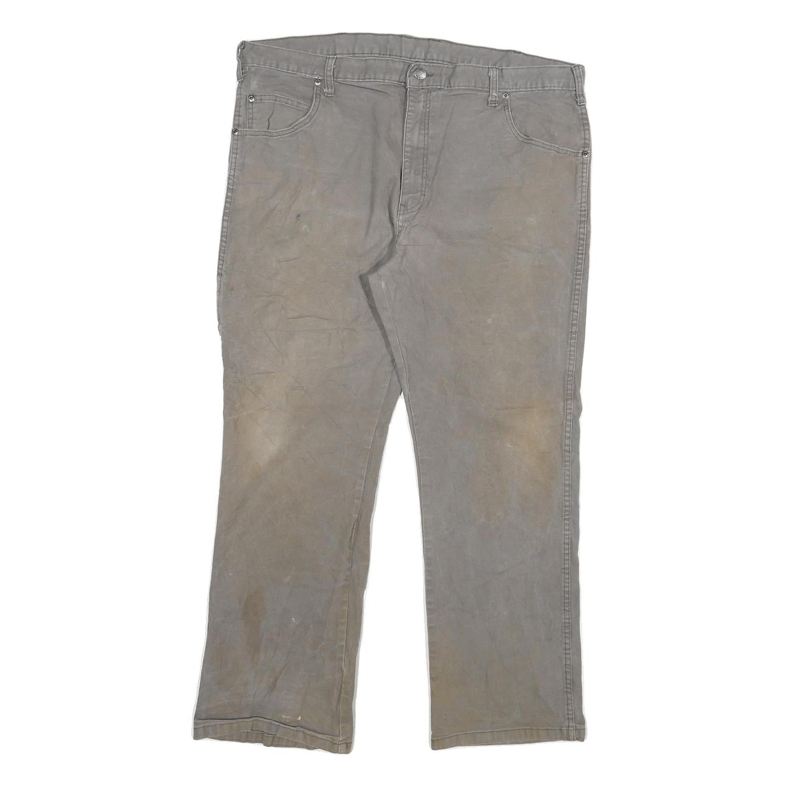 DICKIES Mens Grey Regular Straight Denim Cotton Blend Medium W38 L29 Workwear Refurbished - N/A refurbished available on Cerqular