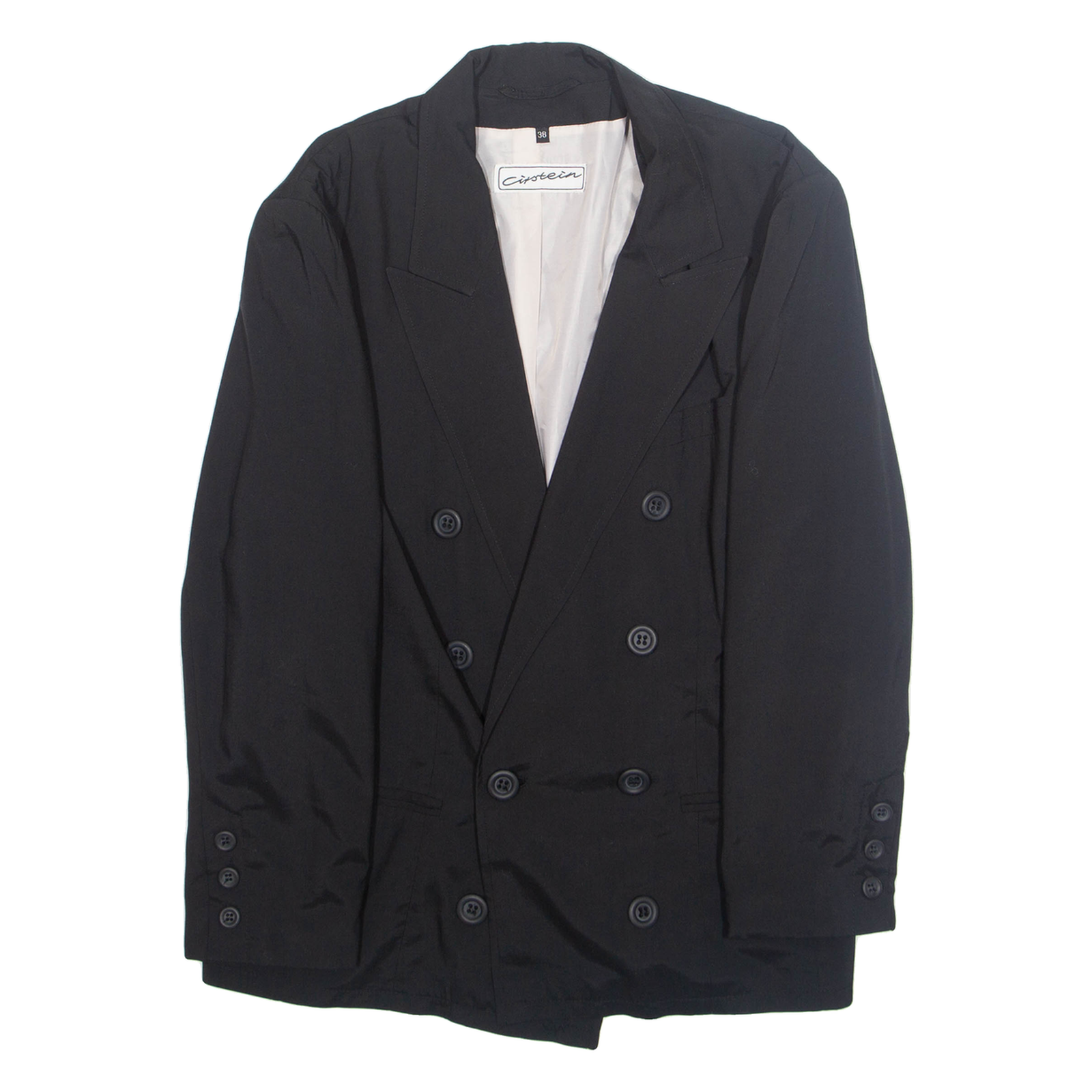 CIRSTEIN Womens Blazer Jacket Black L Refurbished - N/A refurbished available on Cerqular