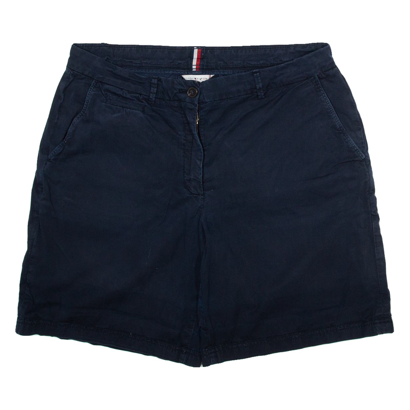 TOMMY HILFIGER Womens Workwear Shorts Blue UK 14 W36 Refurbished - N/A refurbished available on Cerqular