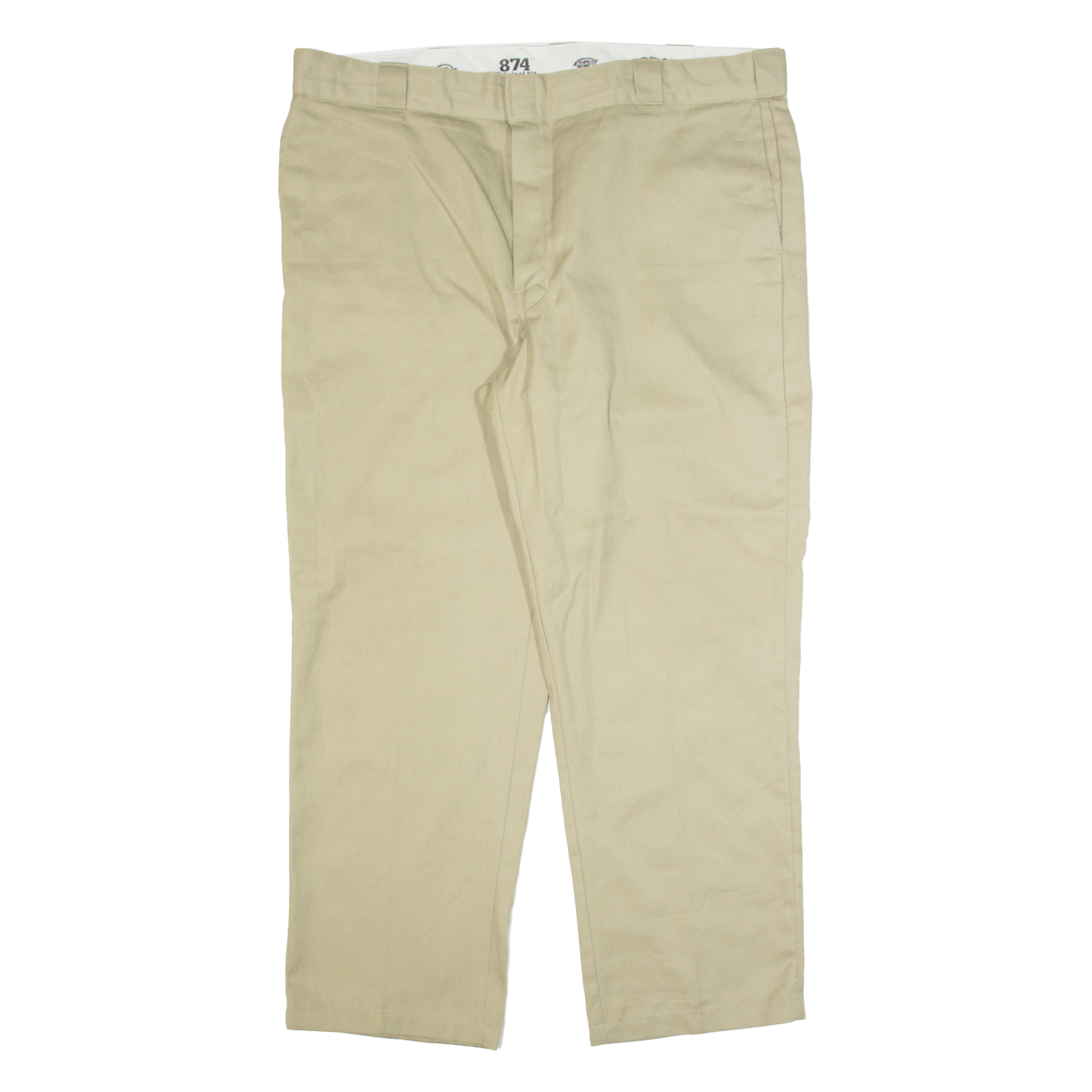 DICKIES 874 Workwear Mens Trousers Beige Regular Straight W42 L30 Refurbished - N/A refurbished available on Cerqular