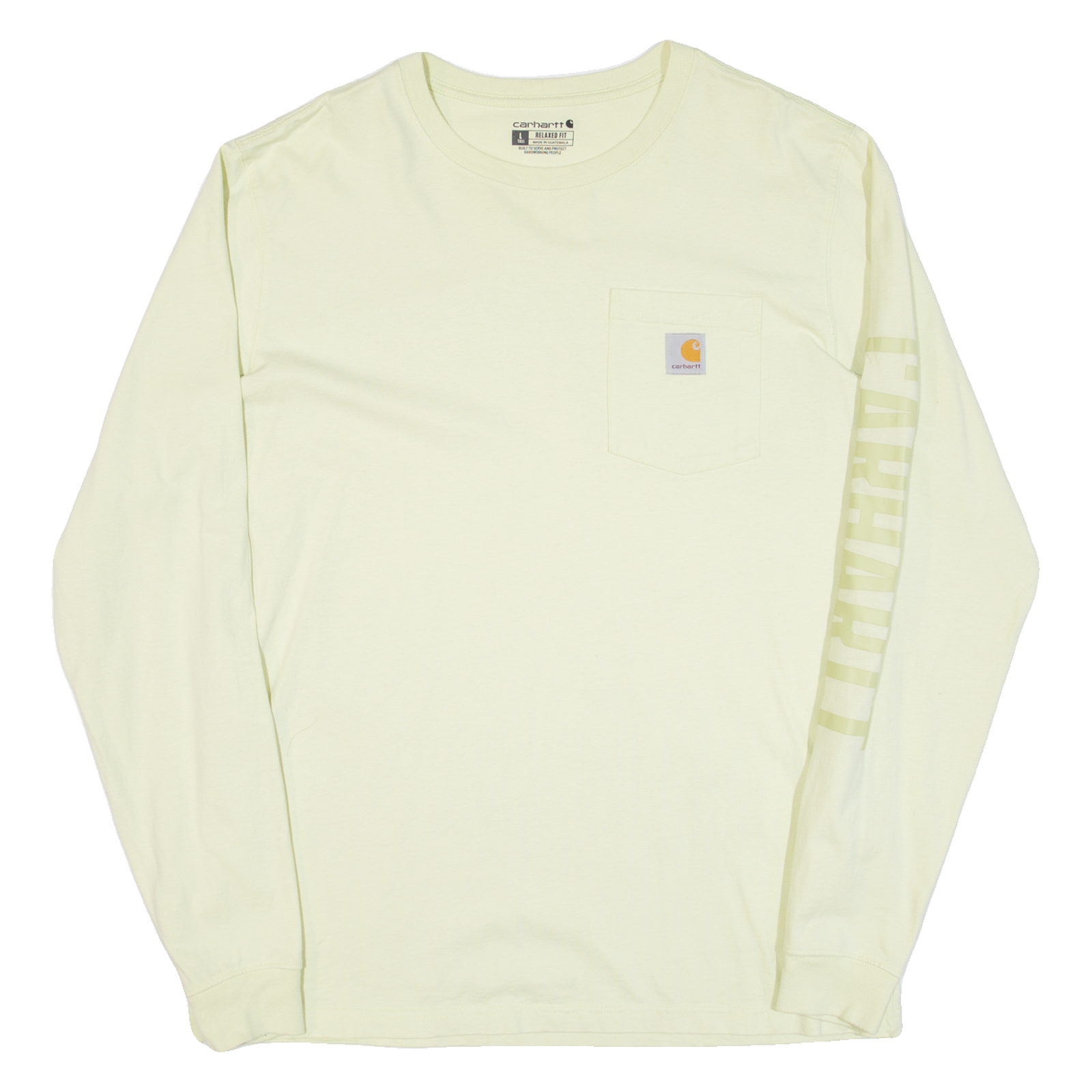 CARHARTT Tall Relaxed Fit Mens T-Shirt Green Long Sleeve L Refurbished - N/A refurbished available on Cerqular