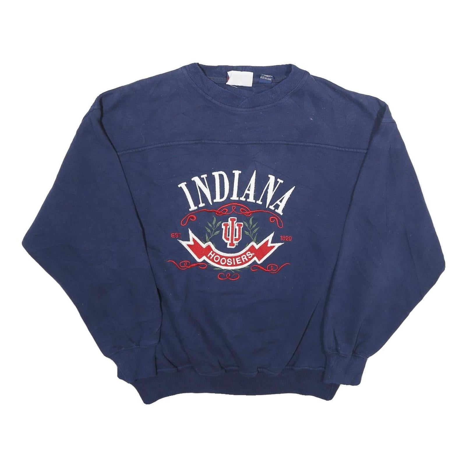 Buy CRABLE SPORTSWEAR Mens Blue Indiana Hoosiers Crew Neck L Cotton Sweatshirt Refurbished - $27.29 CRABLE SPORTSWEAR Mens Blue Indiana Hoosiers Crew Neck L Cotton Sweatshirt Refurbished - N/A refurbished available on Cerqular