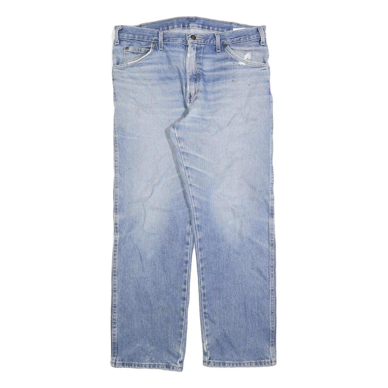 CARHARTT Mens Jeans Blue Regular Straight Denim Light W34 L30 Zip Cotton Blend Refurbished - N/A refurbished available on Cerqular