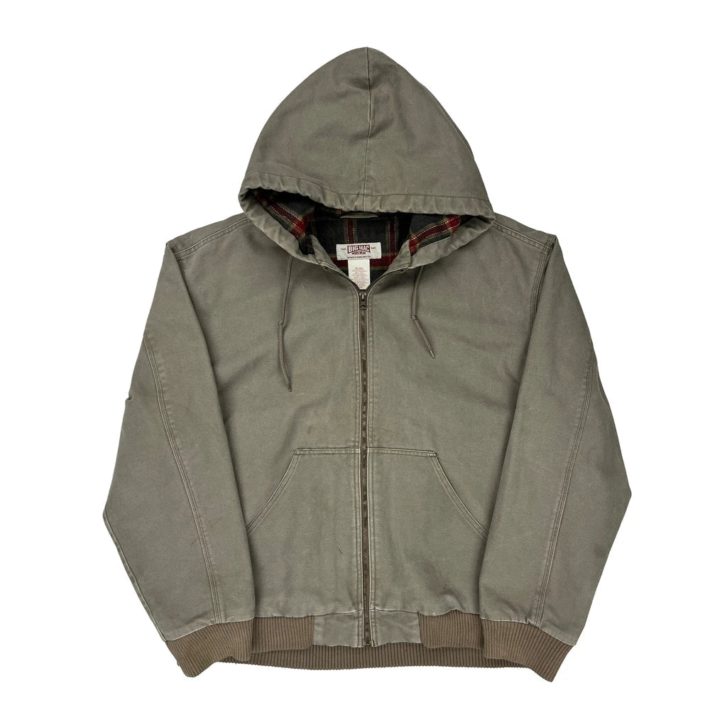 Big Mac Jacket - 2XL Grey Cotton Refurbished - Thrifted (note: this is a term often used to describe second- refurbished available on Cerqular