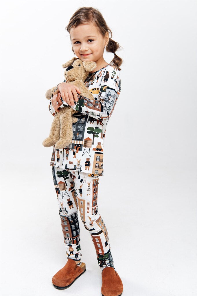 Organic cotton kids long sleeve top - New York | Size: 4-6 Refurbished - N/A (Note: This brand may not be well-known globally refurbished available on Cerqular