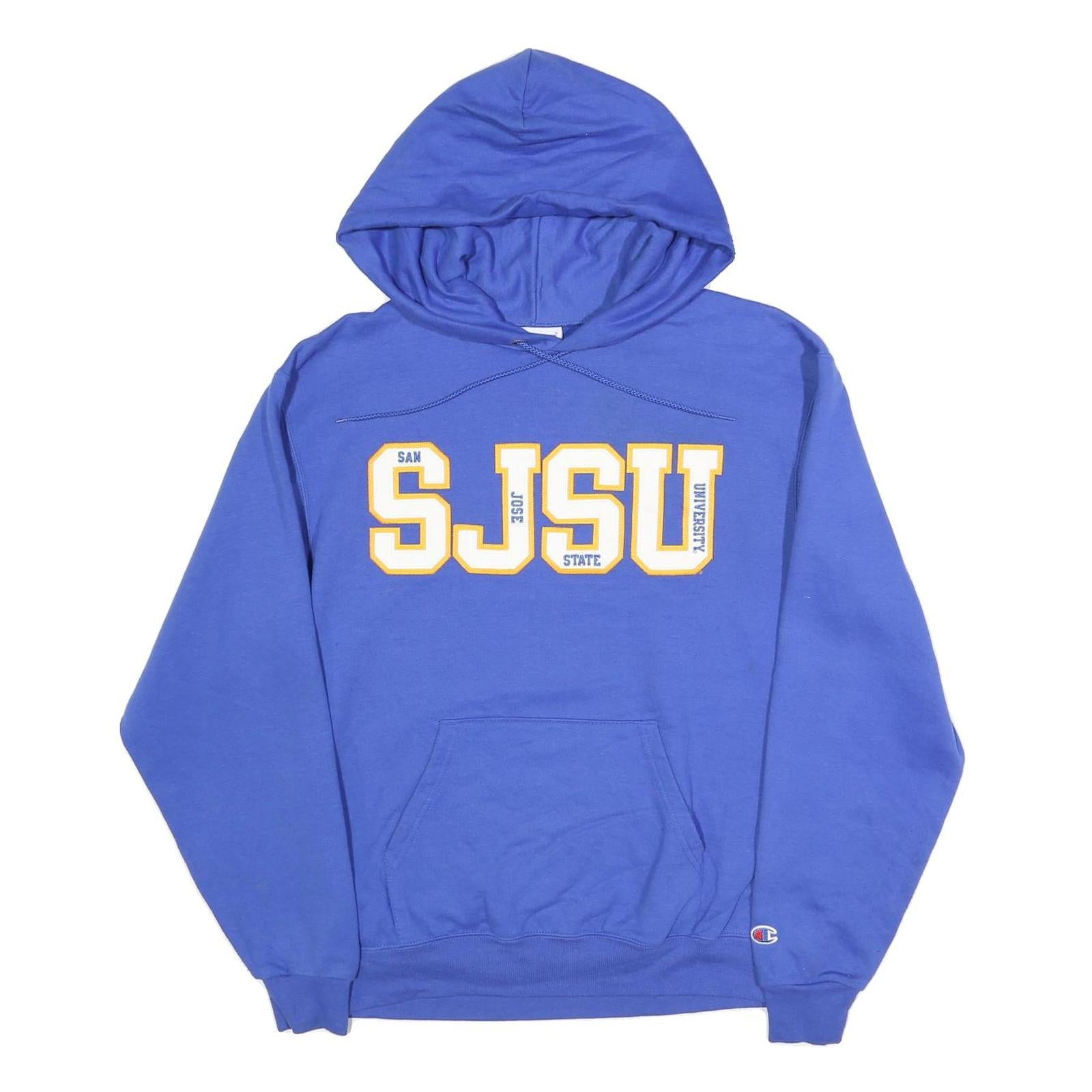 CHAMPION Mens Blue San Jose State University Pullover Hoodie M Cotton Blend Refurbished - N/A refurbished available on Cerqular