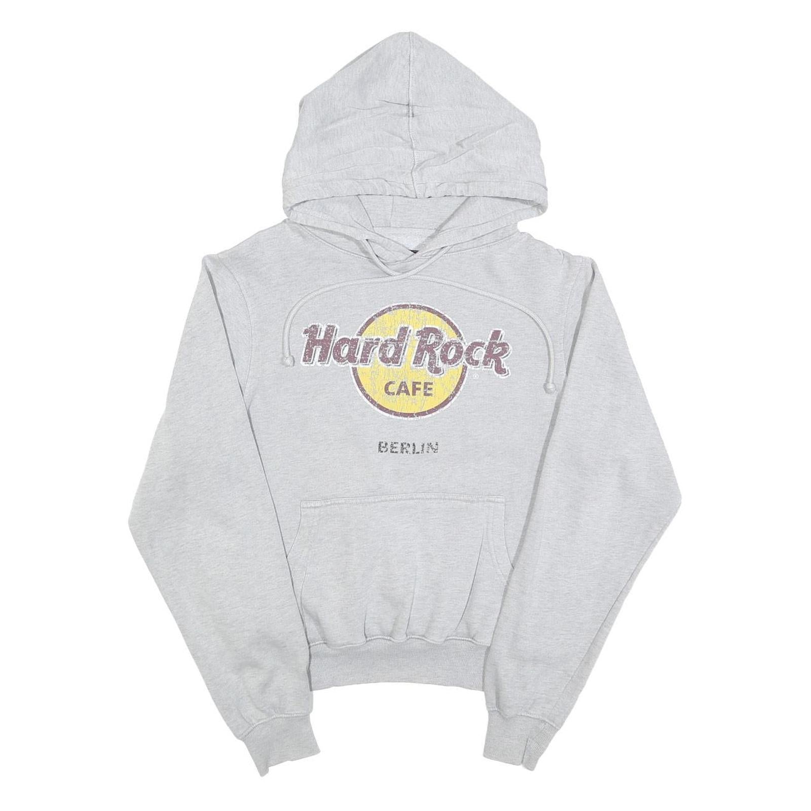 Buy HARD ROCK CAFE Womens Grey Hoodie S Retro Logo Pullover Hooded Sweatshirt Refurbished - $36.39 HARD ROCK CAFE Womens Grey Hoodie S Retro Logo Pullover Hooded Sweatshirt Refurbished - N/A refurbished available on Cerqular