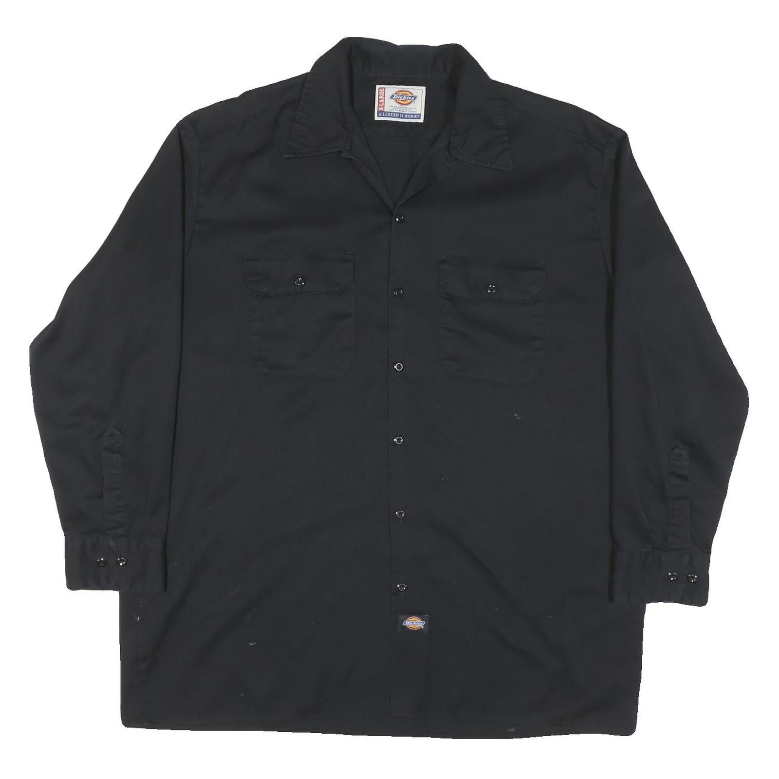 CARHARTT Mens Black Workwear Cotton Blend Shirt XL Casual Utility Long Sleeve Refurbished - N/A refurbished available on Cerqular