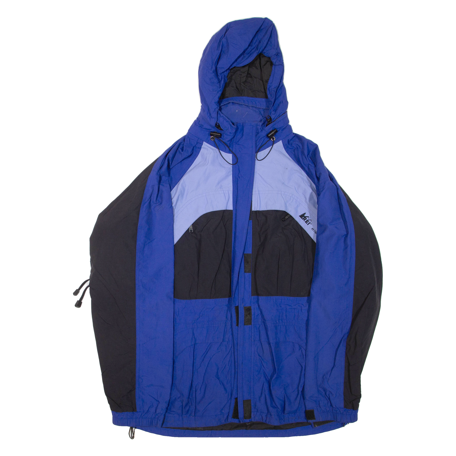 REI Mens Jacket Blue Hooded L Refurbished - N/A refurbished available on Cerqular