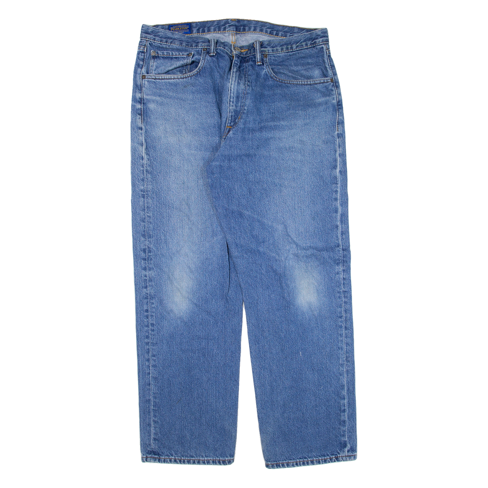 PENDLETON Mens Jeans Blue Relaxed Straight W34 L28 Refurbished - N/A refurbished available on Cerqular