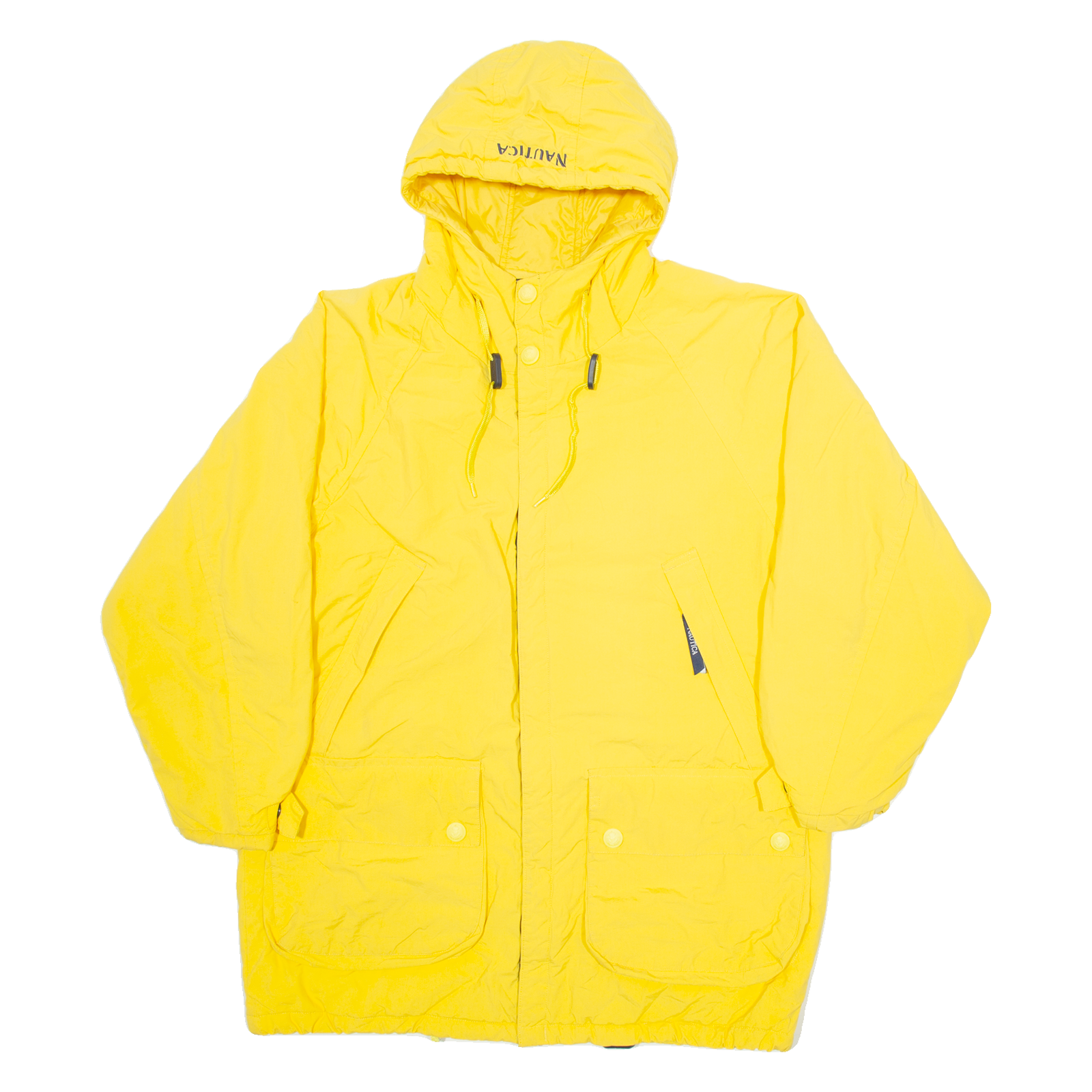 Buy NAUTICA Mens Coat Yellow Nylon Hooded M Refurbished - $36.39 NAUTICA Mens Coat Yellow Nylon Hooded M Refurbished - N/A refurbished available on Cerqular