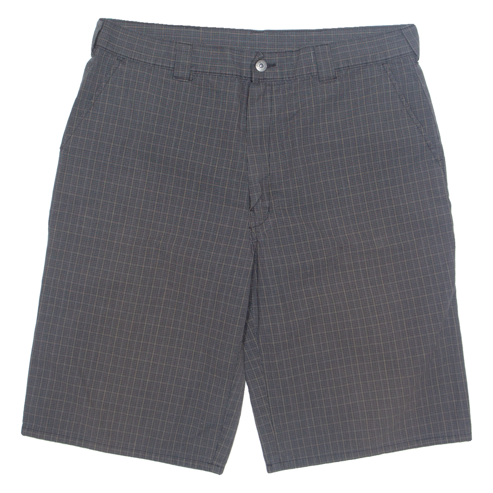 DICKIES Mens Chino Shorts Black Check L W36 Refurbished - N/A refurbished available on Cerqular