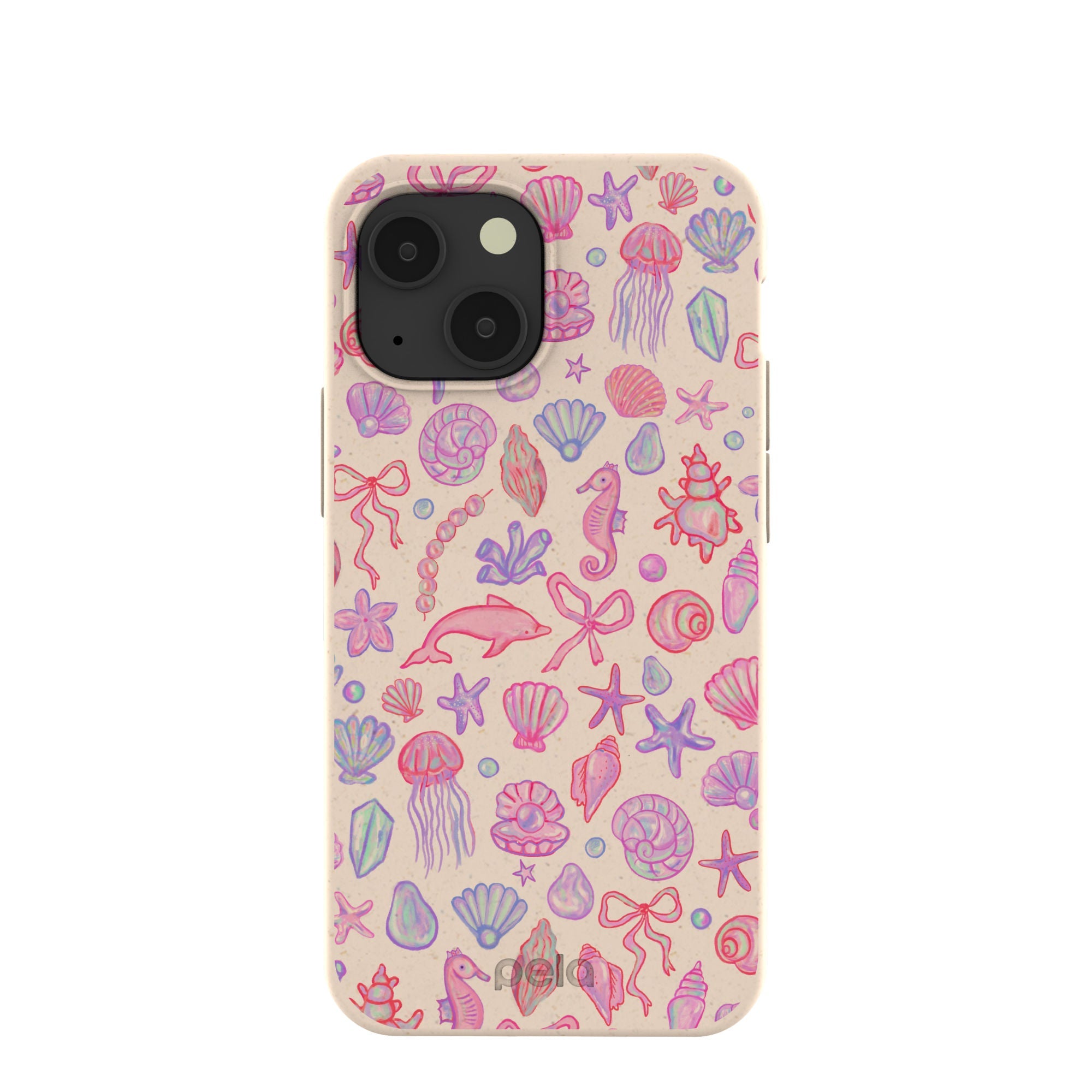 Seashell Mermaid Dreams iPhone 13 Mini Case Refurbished - Pela Case refurbished available on Cerqular
