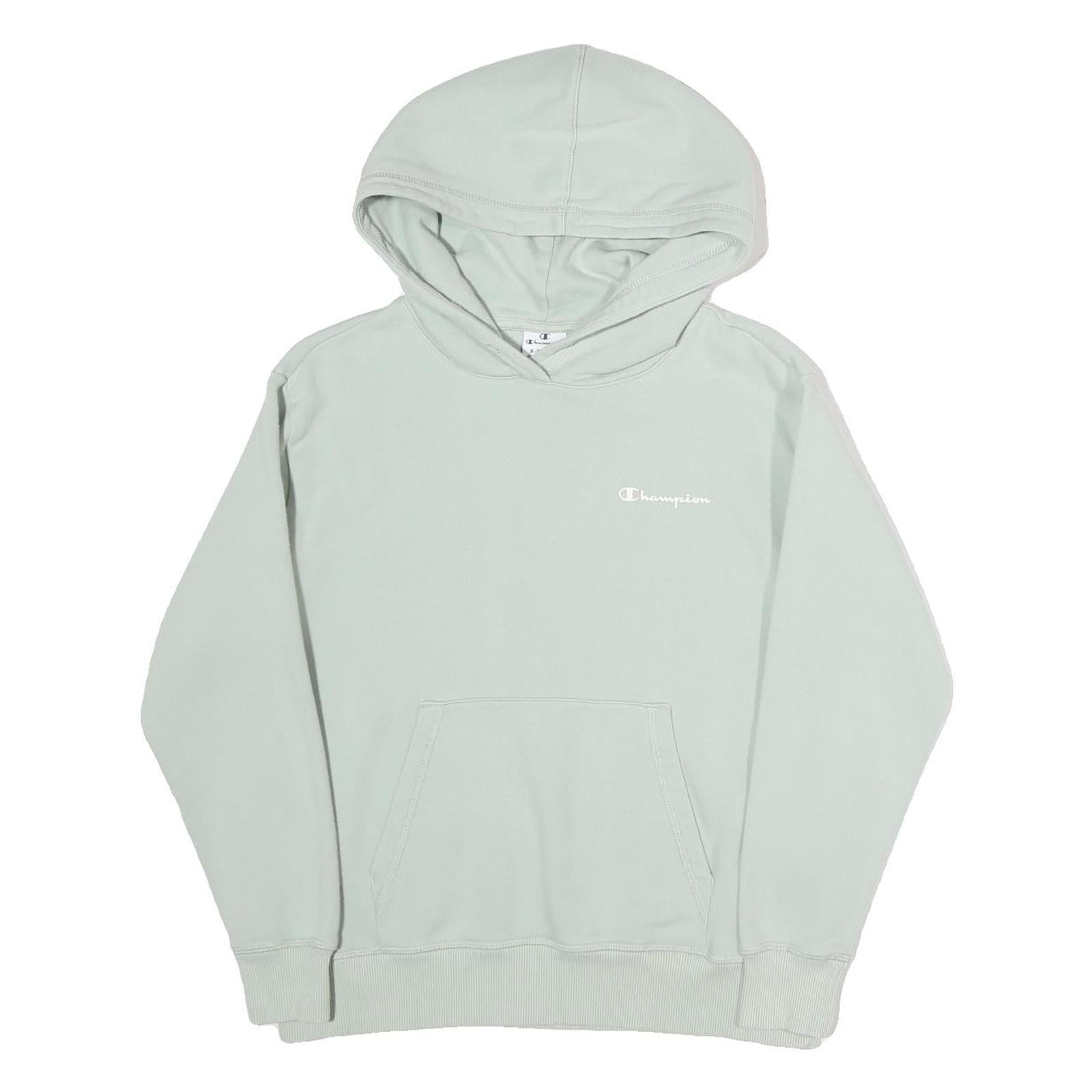 CHAMPION Womens Pale Green Hoodie XS Soft Cotton Blend Pullover Casual Refurbished - N/A refurbished available on Cerqular