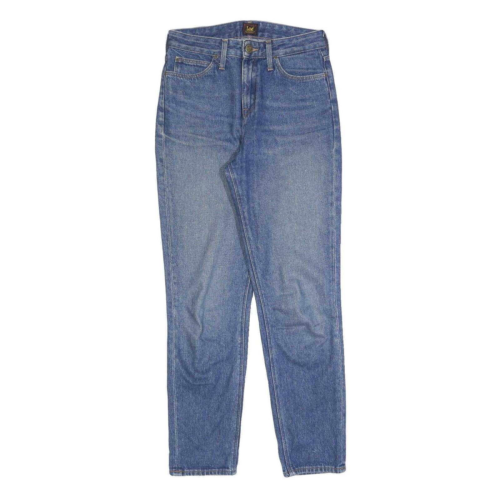 LEE Womens Jeans Blue Regular Straight Denim Light W27 L31 Classic Fit Zip Refurbished - N/A refurbished available on Cerqular