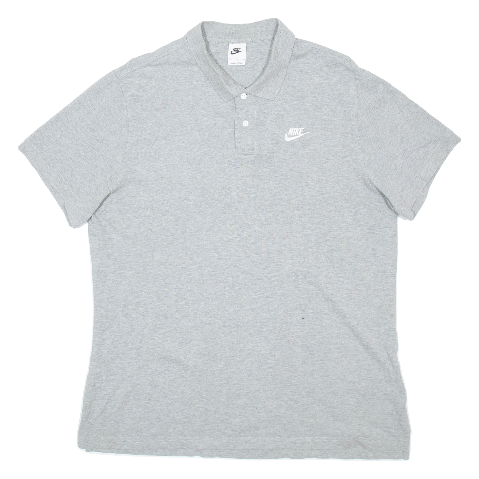 NIKE Mens Polo Shirt Grey XL Refurbished - N/A refurbished available on Cerqular
