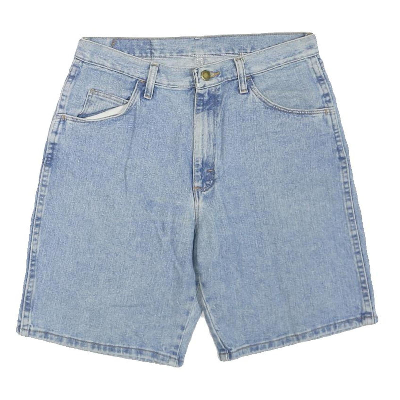 WRANGLER Womens Shorts Blue Casual Denim M W32 Straight Leg Summer Refurbished - N/A refurbished available on Cerqular