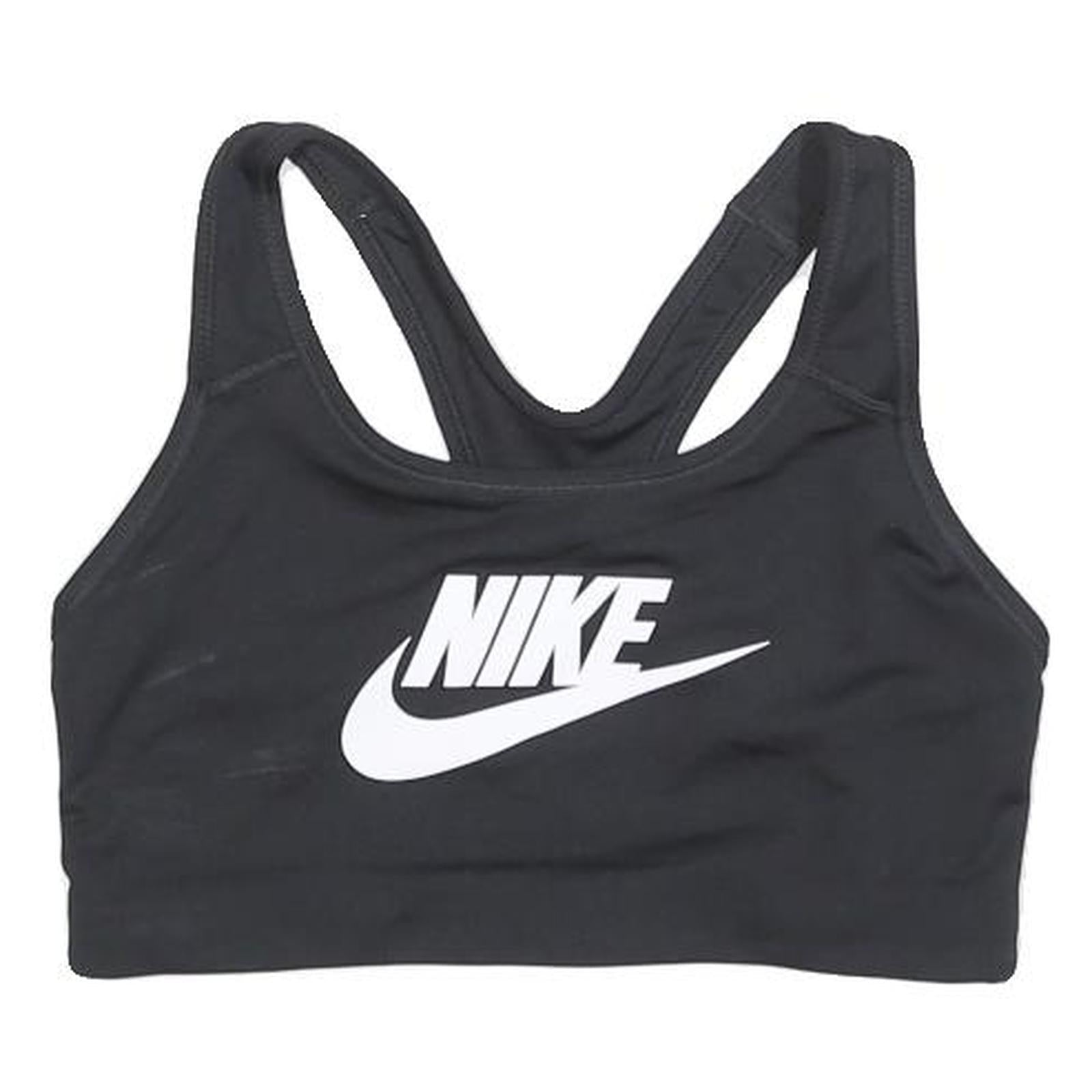 NIKE Womens Black Sports Bodysuit Sleeveless Crew Neck M Logo Activewear Refurbished - N/A refurbished available on Cerqular