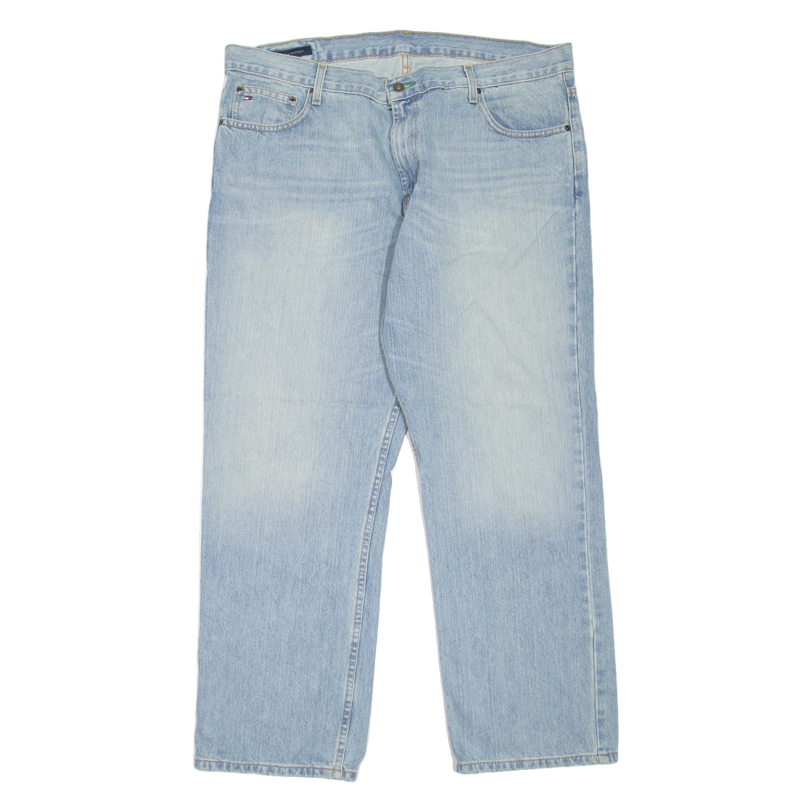 TOMMY HILFIGER Freedom Mens Jeans Blue Relaxed Straight Stone Wash W38 L30 Refurbished - N/A refurbished available on Cerqular