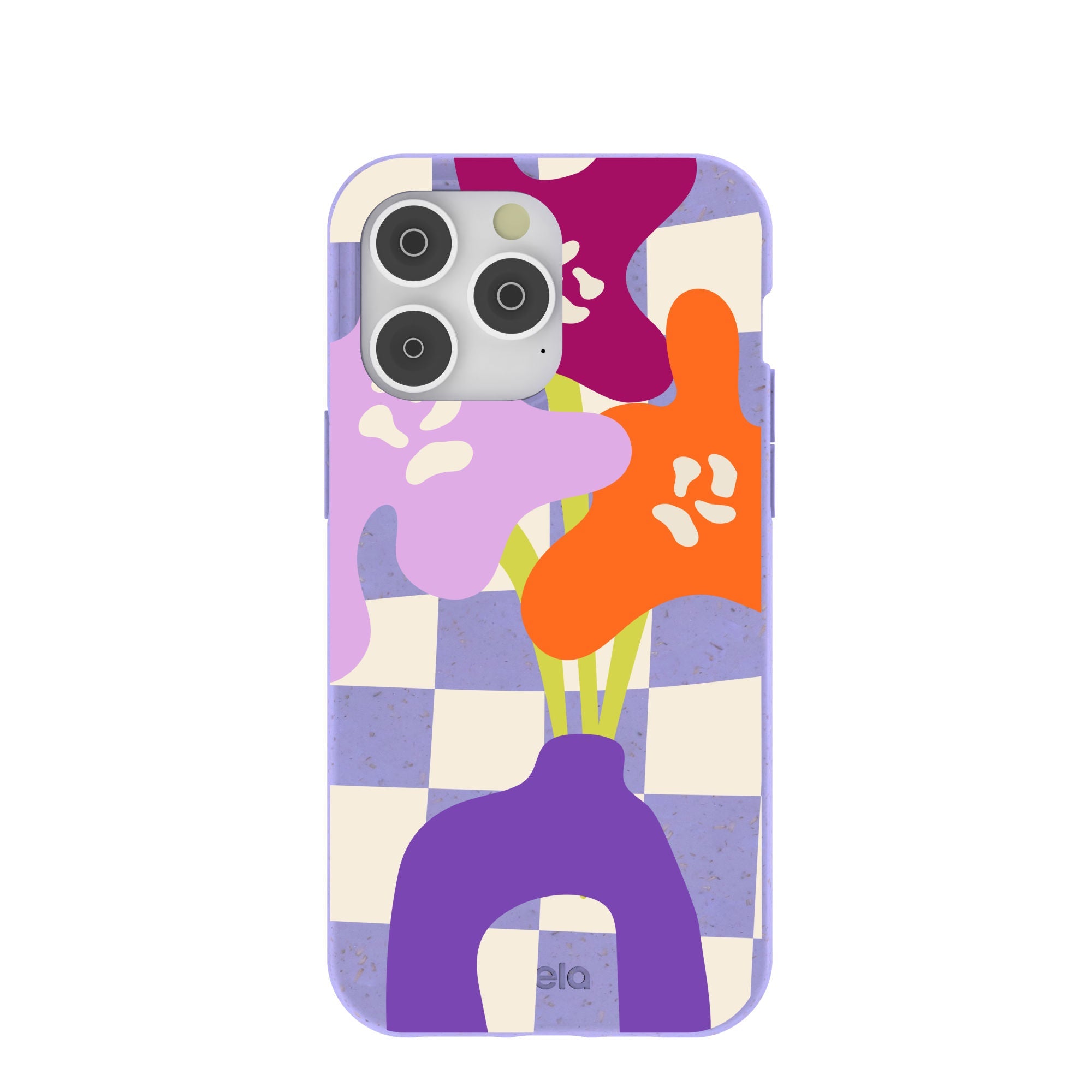 Lavender Bright Blooms iPhone 14 Pro Max Case Refurbished - Pela Case refurbished available on Cerqular