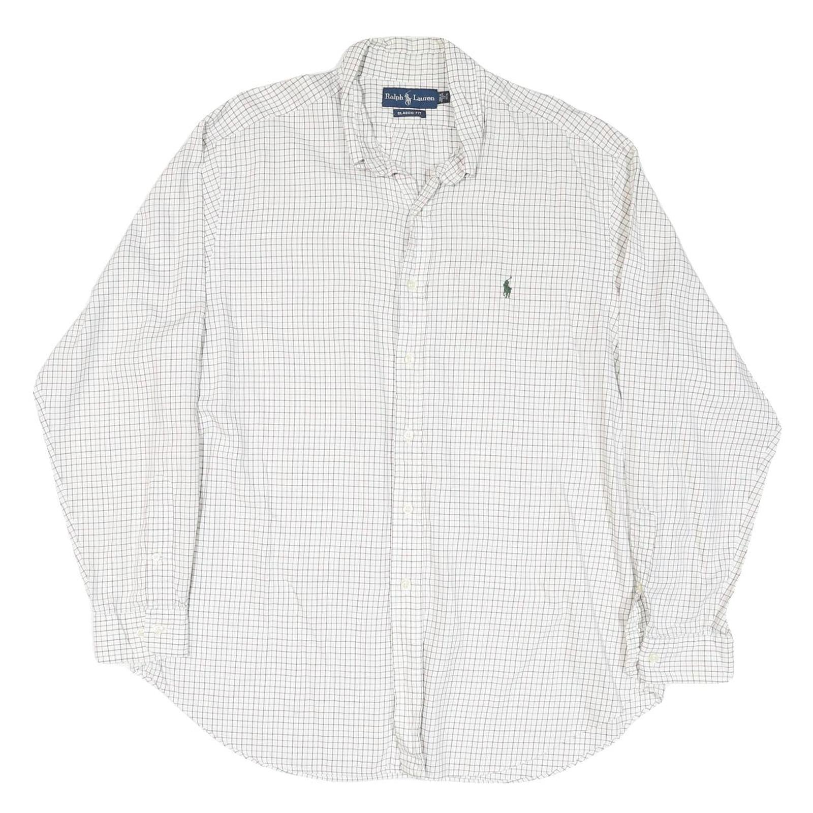 Buy RALPH LAUREN Mens White & Navy Classic Fit Shirt XL Cotton Blend Checked Long Refurbished - $37.69 RALPH LAUREN Mens White & Navy Classic Fit Shirt XL Cotton Blend Checked Long Refurbished - N/A refurbished available on Cerqular