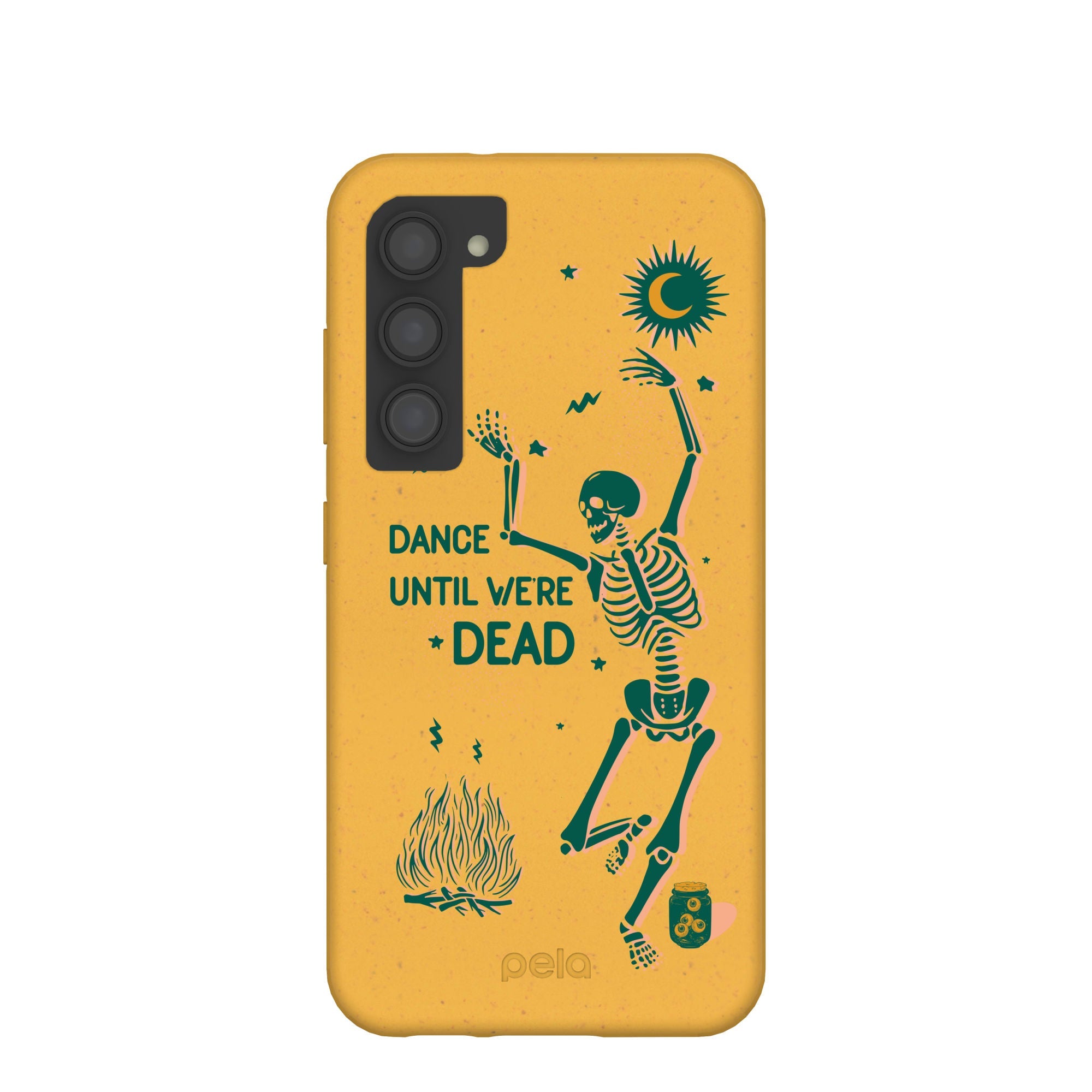 Honey Dancing Skeleton Samsung Galaxy S23 Case Refurbished - Pela Case refurbished available on Cerqular