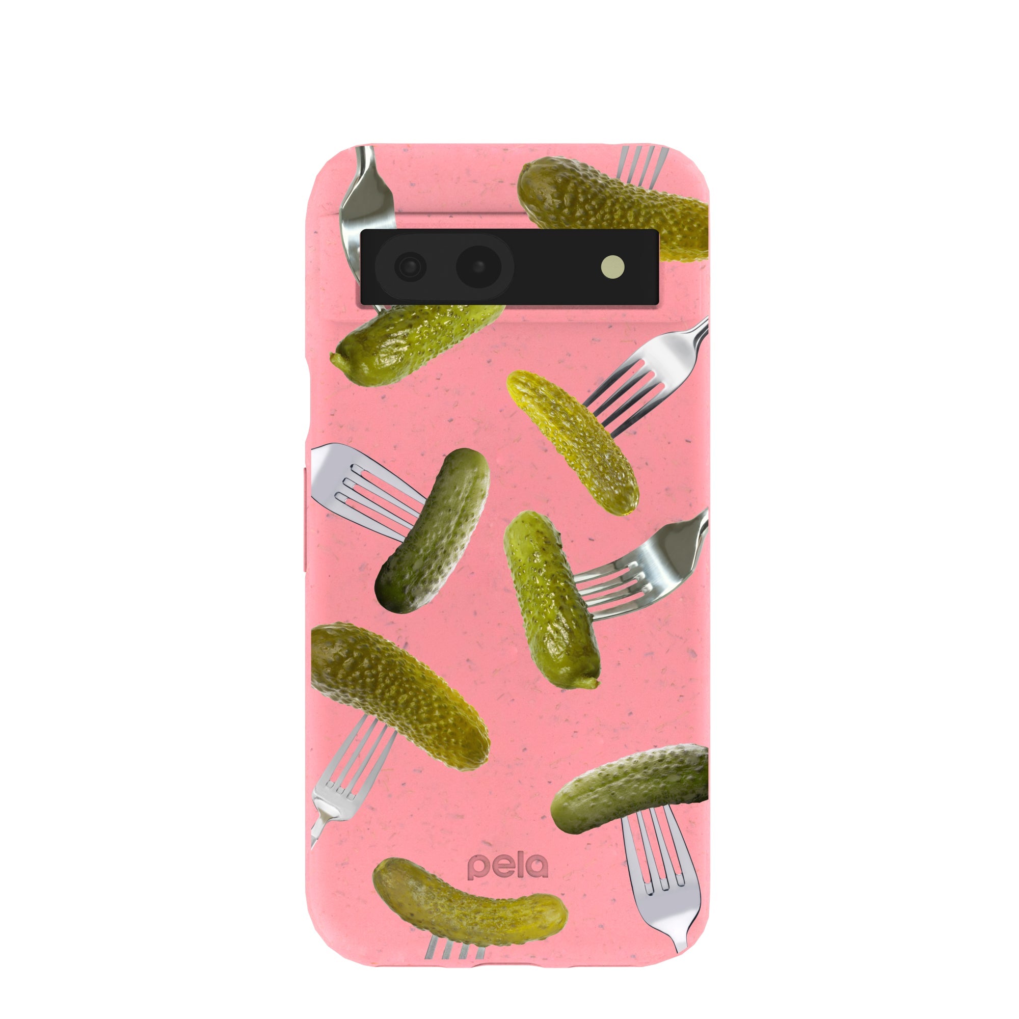 Bubblegum Pink Pickle Party Google Pixel 8a Case Refurbished - Pela Case refurbished available on Cerqular