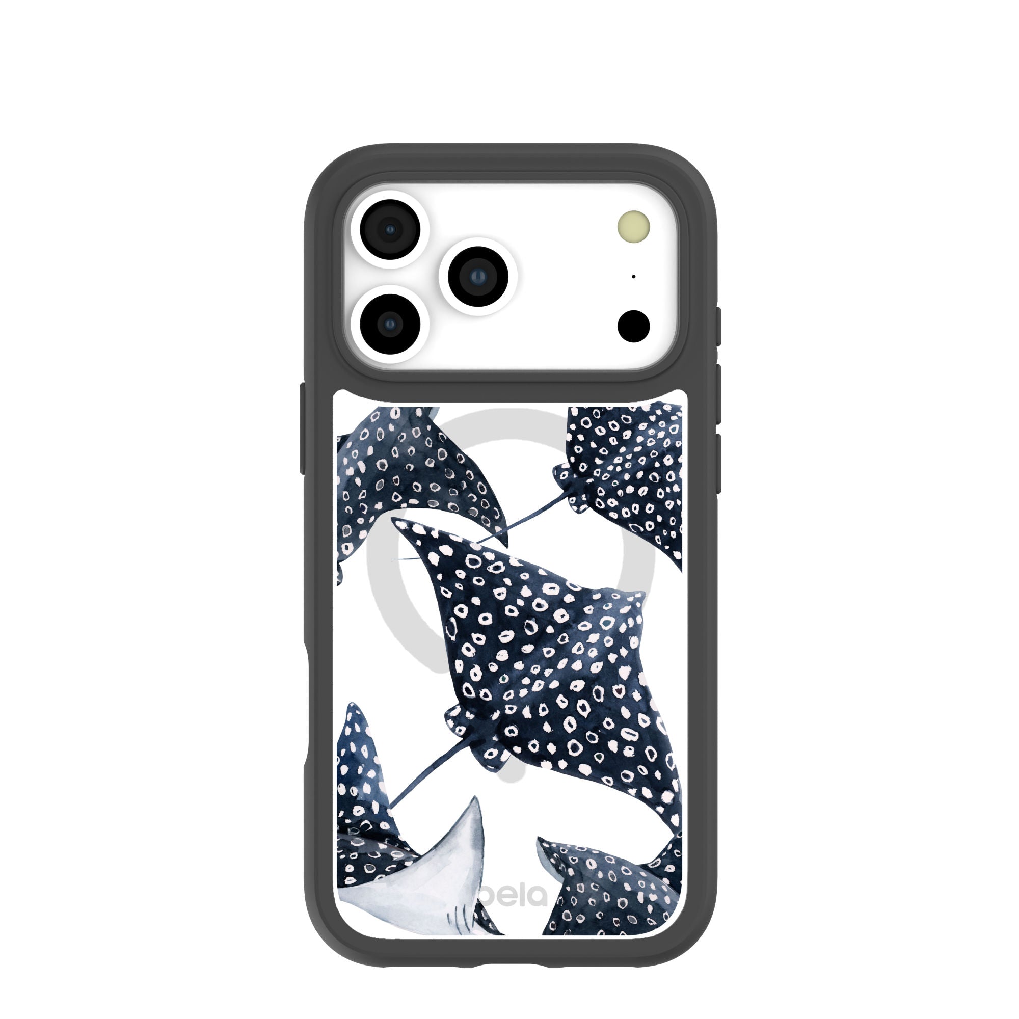 Clear Midnight Rays iPhone 17 Pro Max Case With Noir Ridge (MagSafe included) Refurbished - Pela Case refurbished available on Cerqular