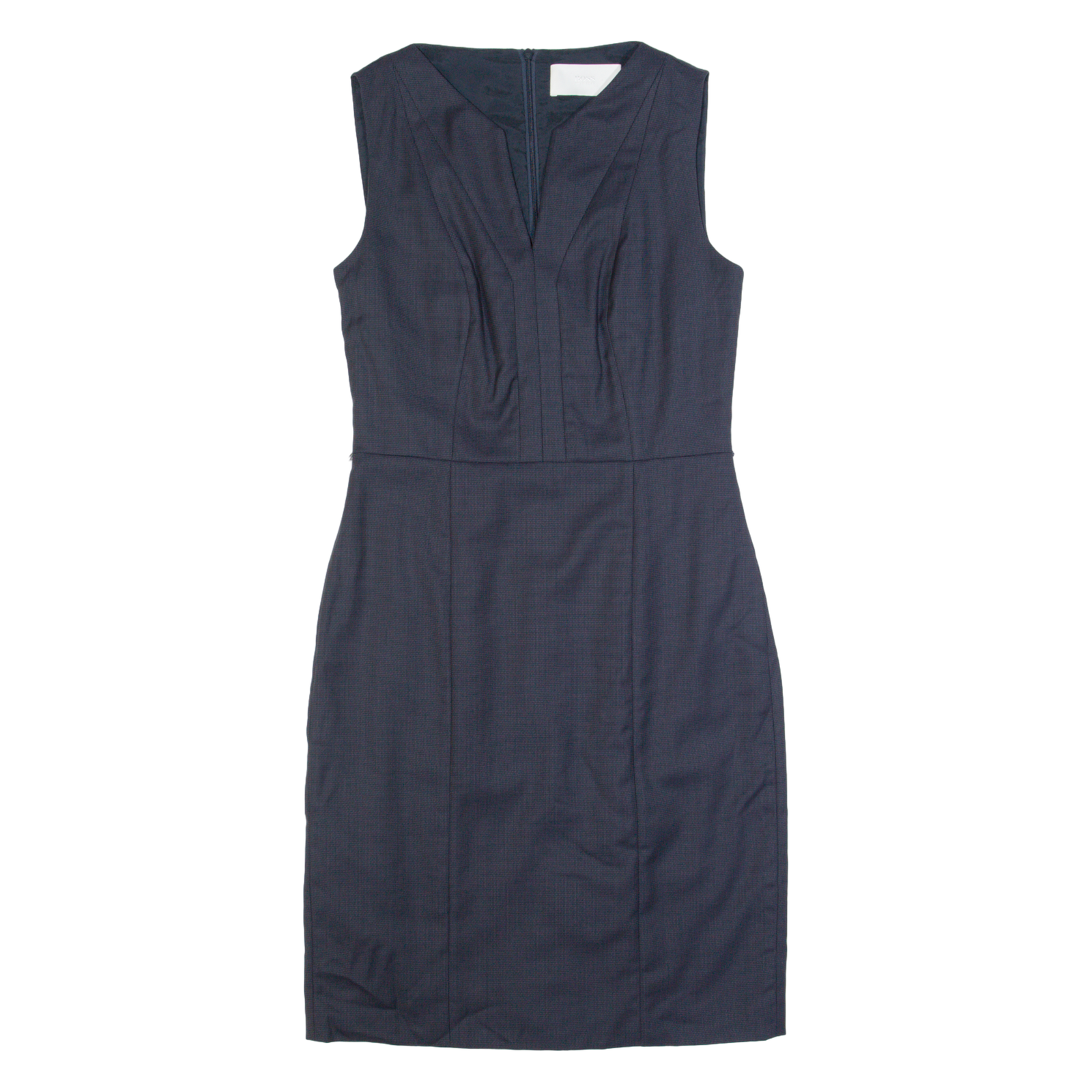 BOSS HUGO BOSS Womens Pencil Dress Blue Sleeveless Knee Length S Refurbished - N/A refurbished available on Cerqular