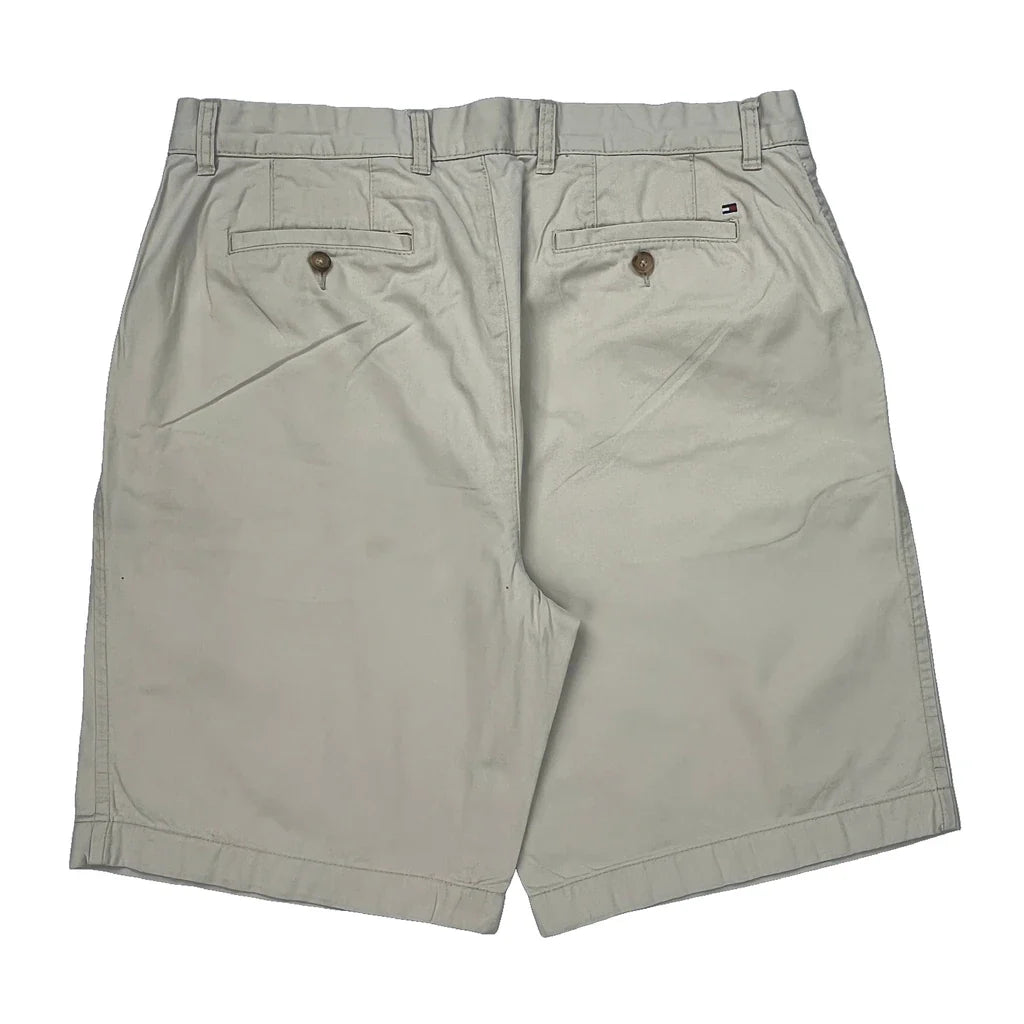 Tommy Hilfiger Chino Shorts - 36W 10L Beige Cotton Refurbished - Thrifted (note: this is a term often used to describe second- refurbished available on Cerqular