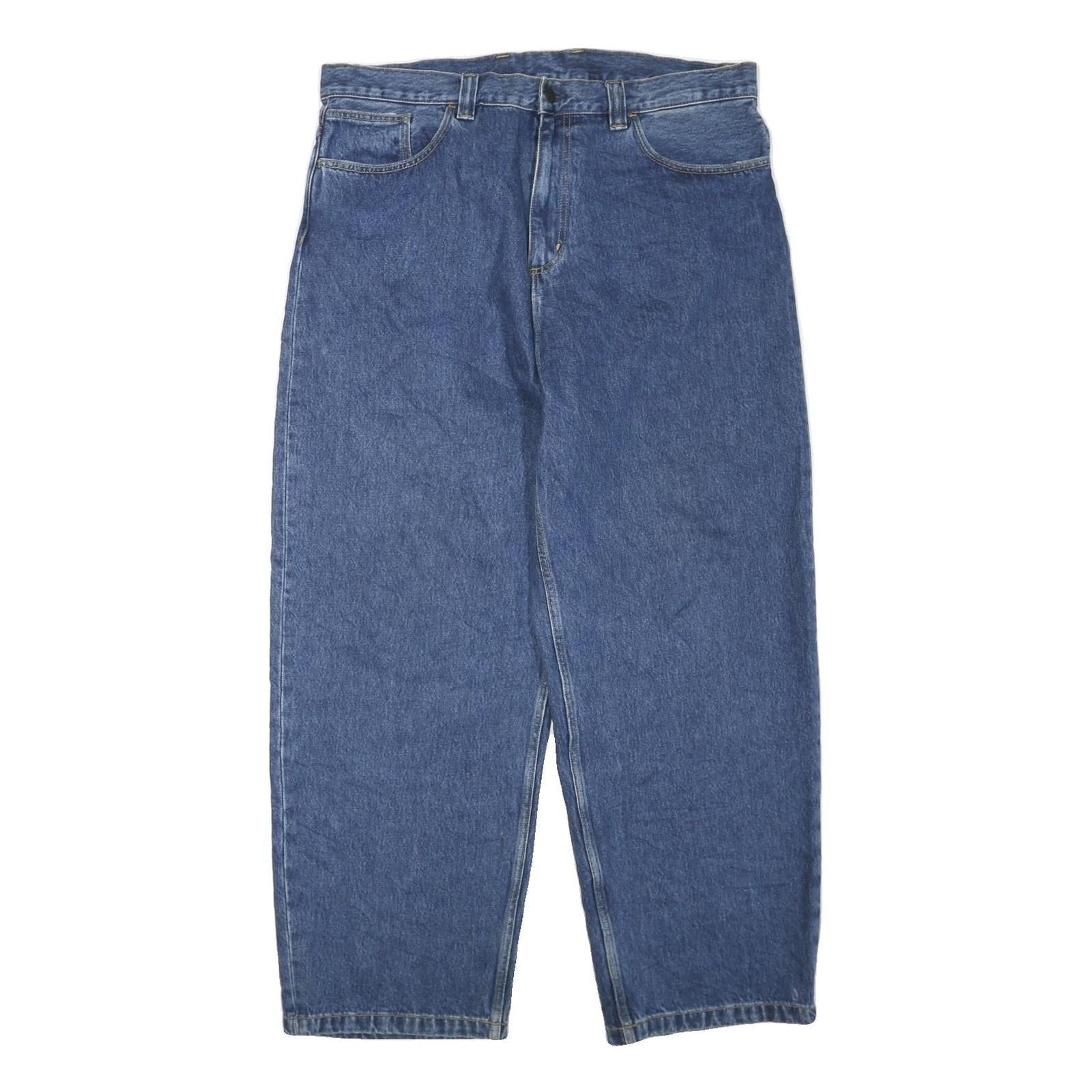 CARHARTT Mens Jeans Blue Regular Straight Denim Medium W40 L30 Casual Workwear Refurbished - N/A refurbished available on Cerqular