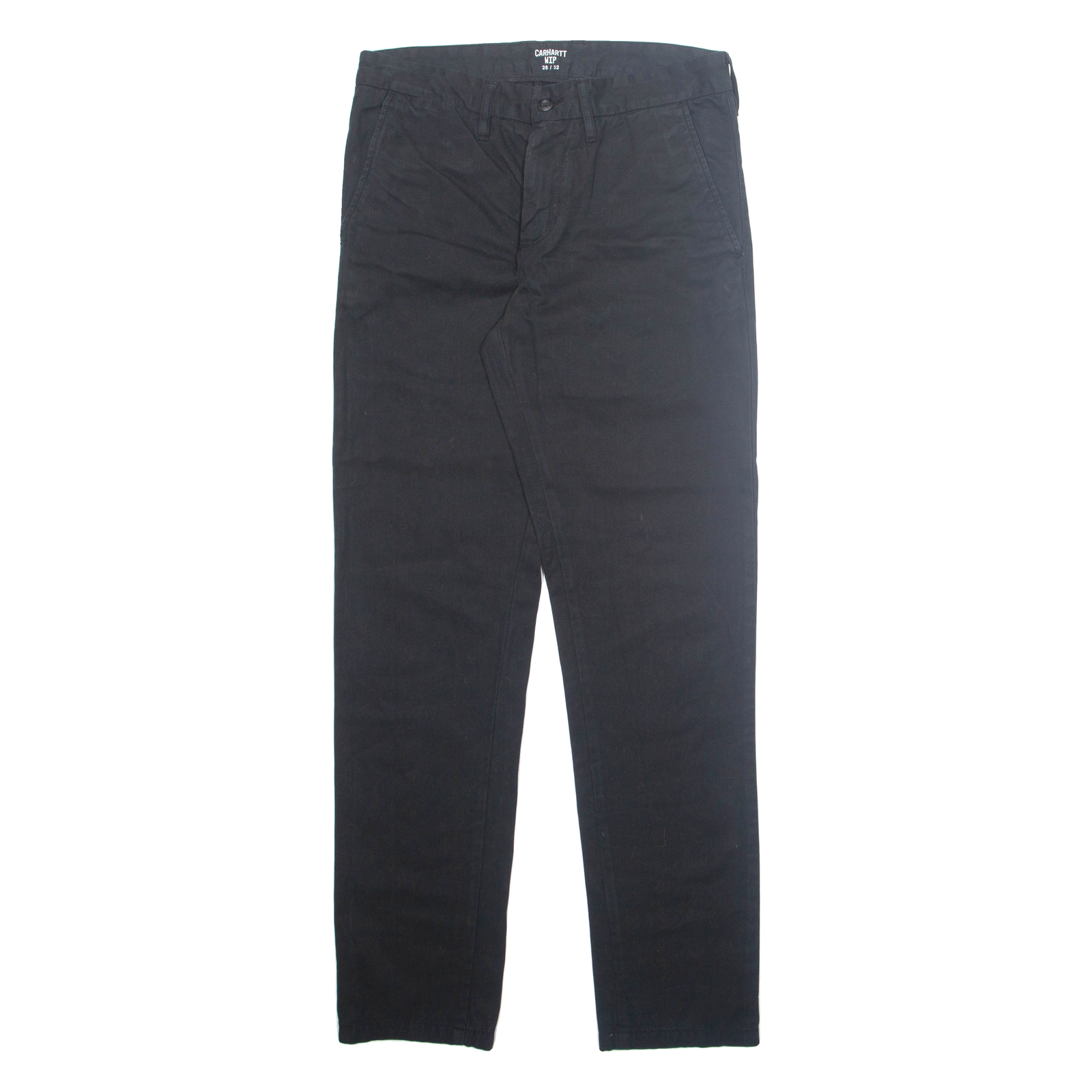 CARHARTT Chino Mens Trousers Black Regular Straight W28 L32 Refurbished - N/A refurbished available on Cerqular