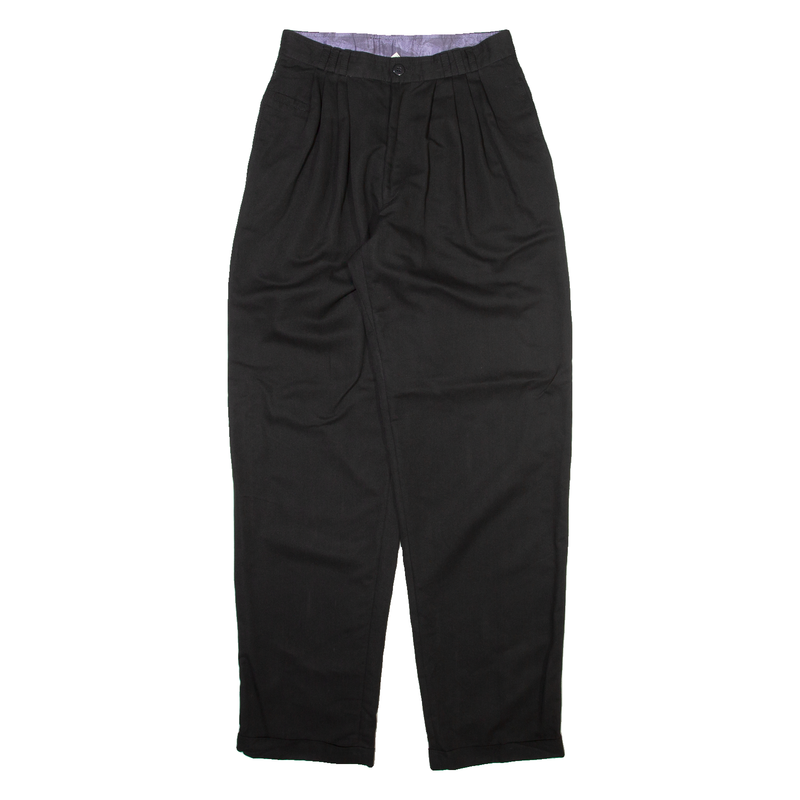 NEW DIRECTIONS VINCI Mens Trousers Black Relaxed Tapered W27 L32 Refurbished - N/A refurbished available on Cerqular