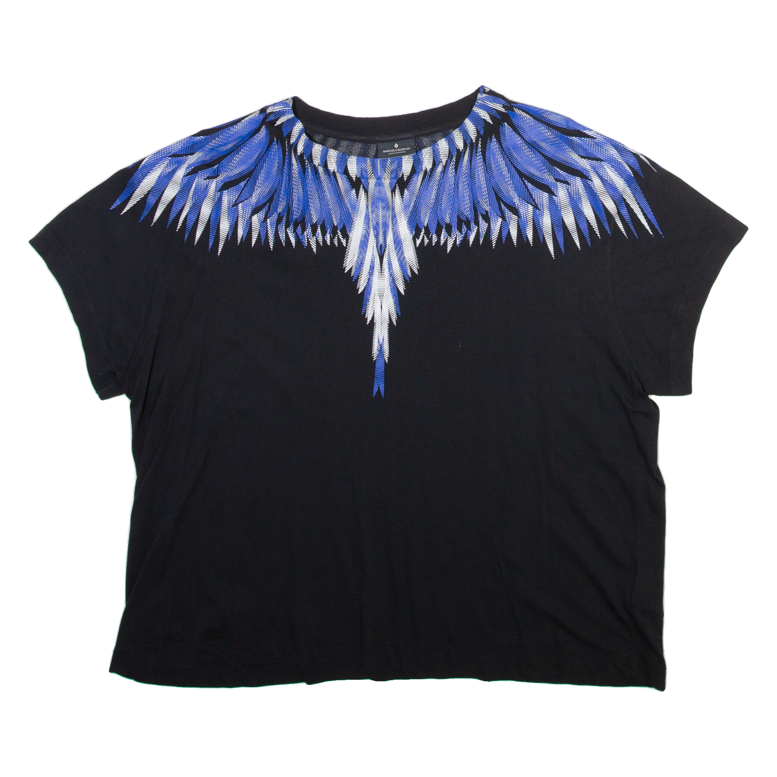 MARCELO BURLON Cropped Womens T-Shirt Black L Refurbished - N/A refurbished available on Cerqular