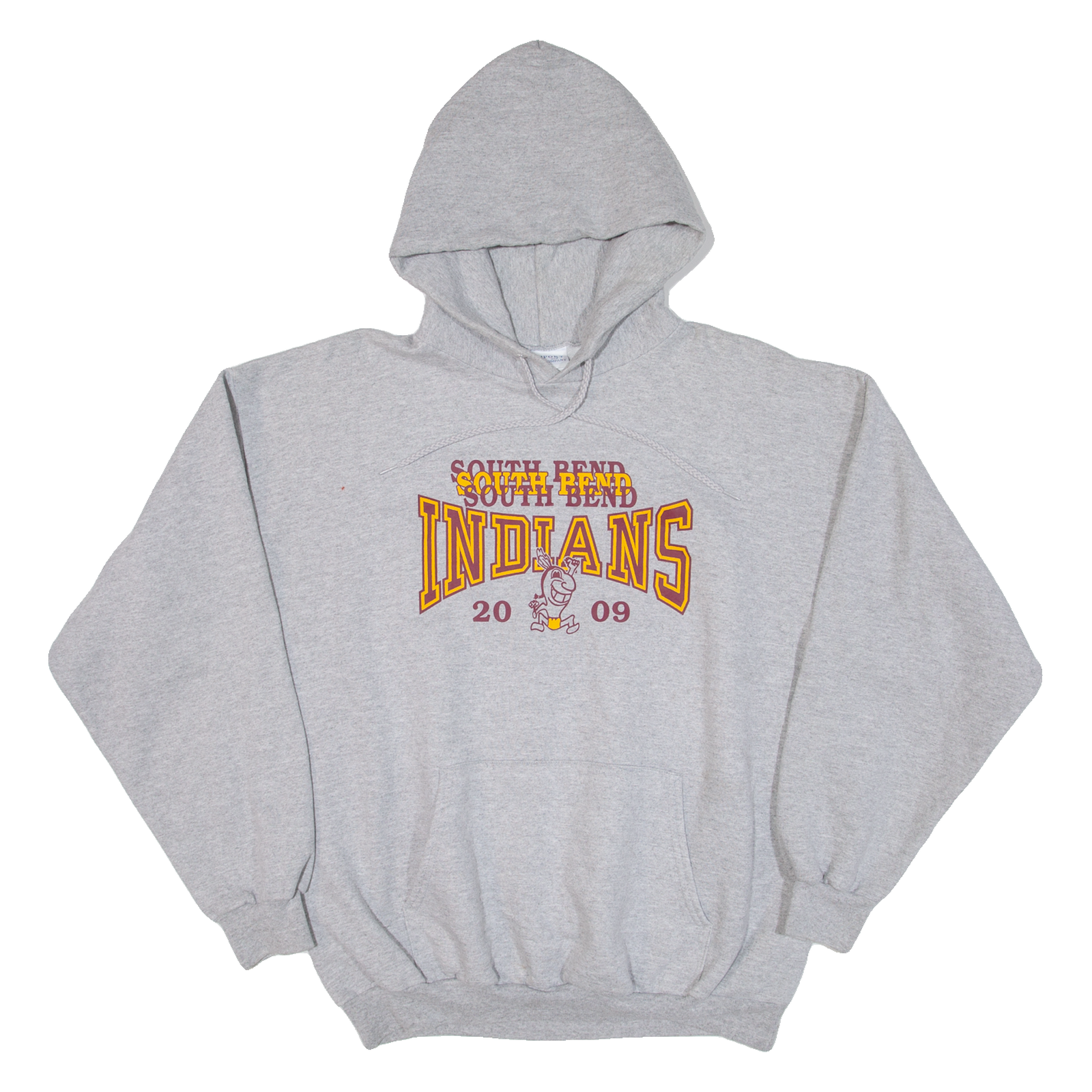 PORT & COMPANY South Bend Indians 2009 Mens Grey Hoodie USA XL Refurbished - N/A refurbished available on Cerqular