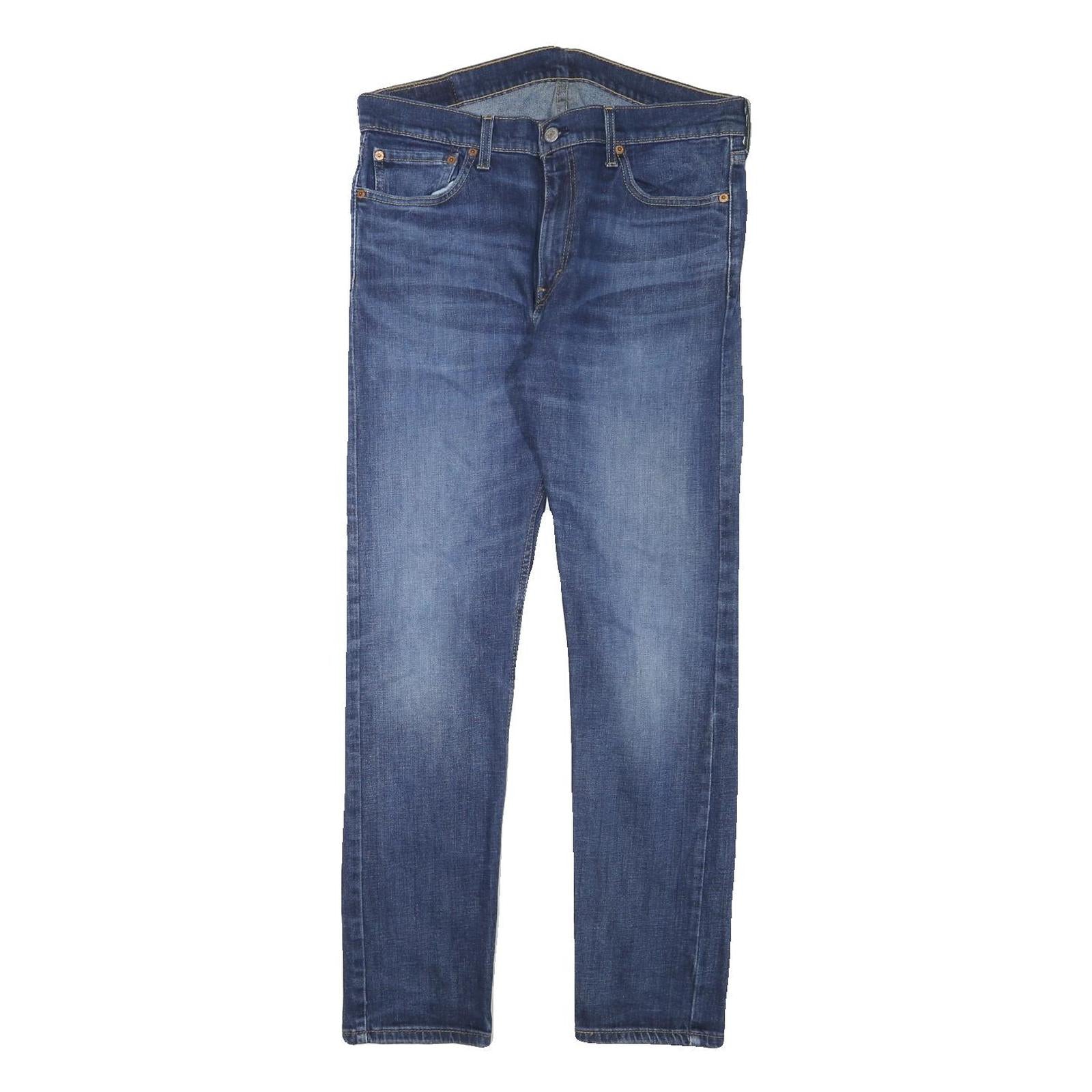 LEVI'S Mens Regular Fit Blue Denim Jeans W33 L30 Zip Classic Plain Cotton Blend Refurbished - N/A refurbished available on Cerqular