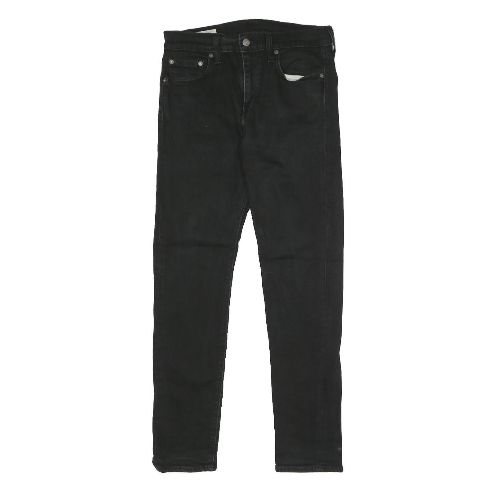 LEVI'S 512 BIG E Mens Jeans Black Slim Skinny Denim W28 L30 Classic Zip Refurbished - N/A refurbished available on Cerqular