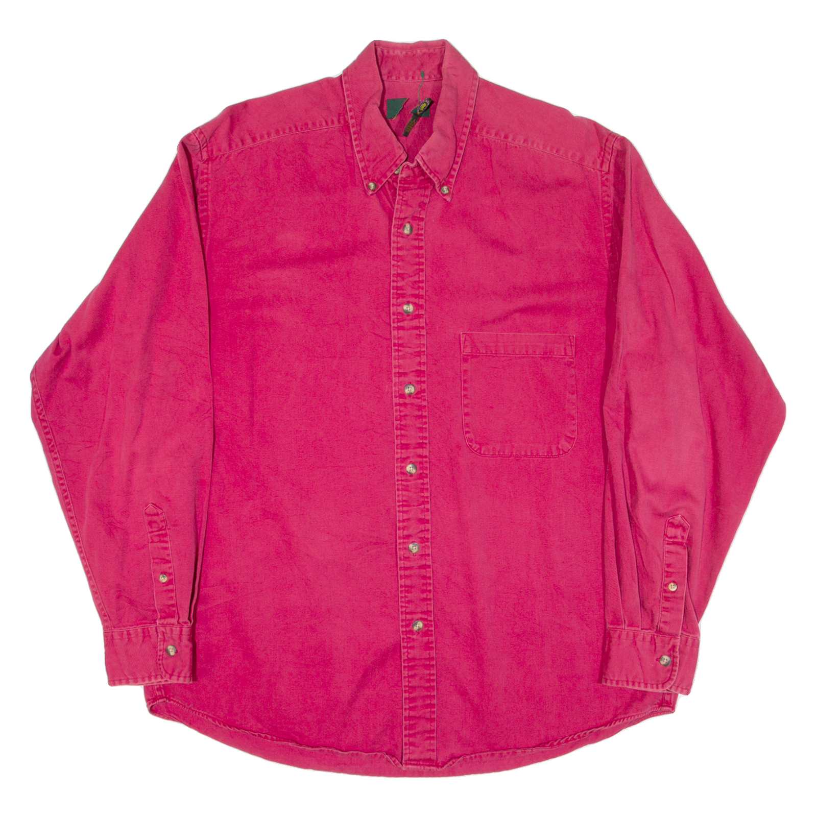 CLUB ROOM Mens Plain Shirt Red Long Sleeve L Refurbished - N/A refurbished available on Cerqular