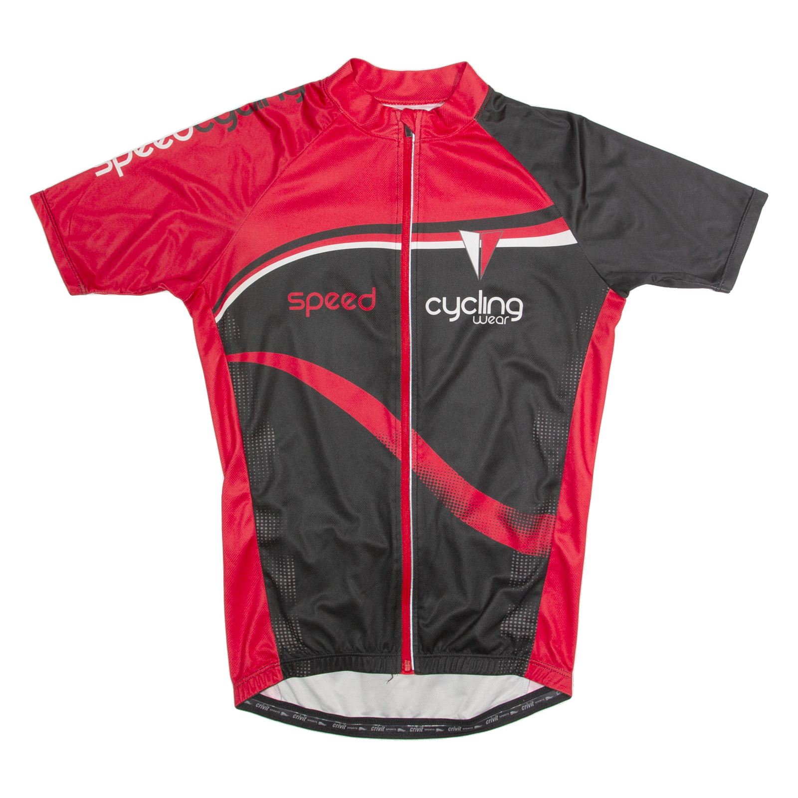CRIVIT Cycling Zip Up Mens Jersey Black High Neck M Refurbished - N/A refurbished available on Cerqular