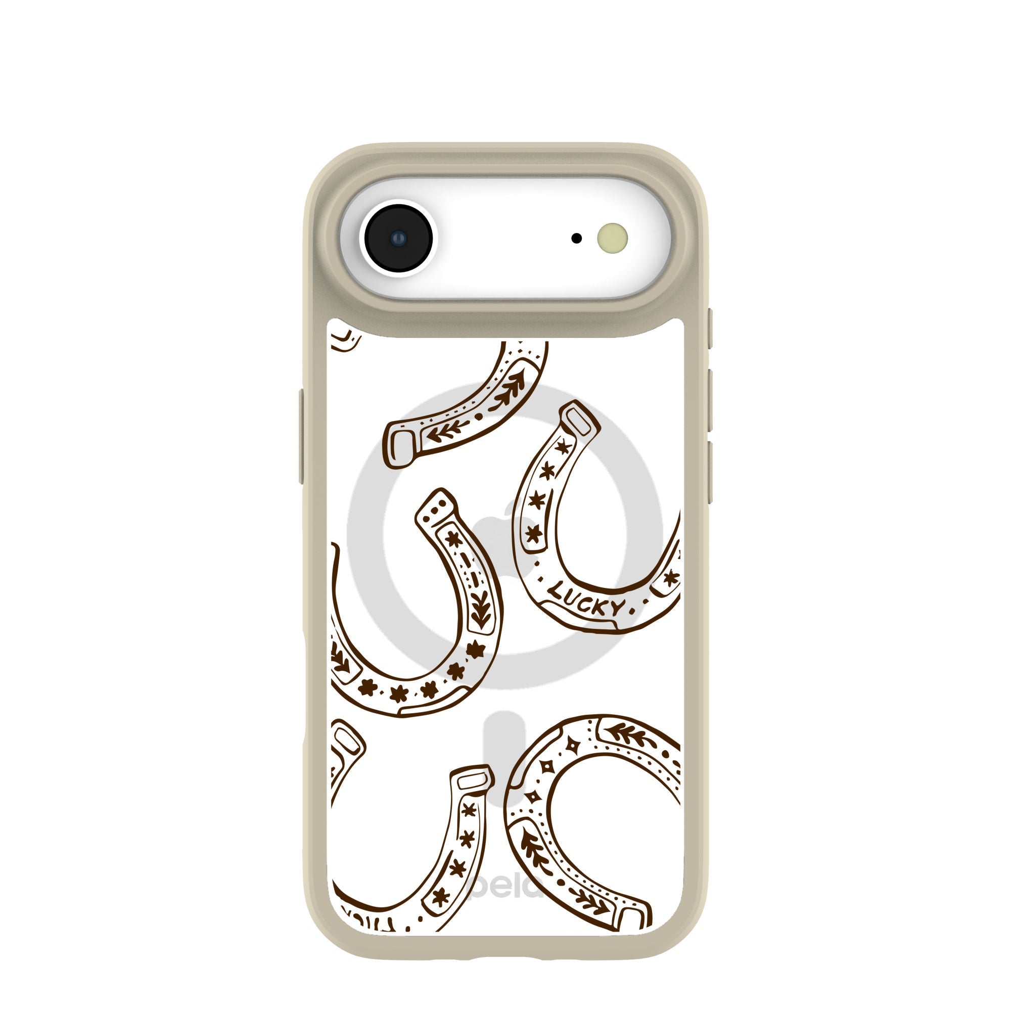 Clear Desert Luck iPhone Air Case With London Fog Ridge (MagSafe included) Refurbished - Pela Case refurbished available on Cerqular