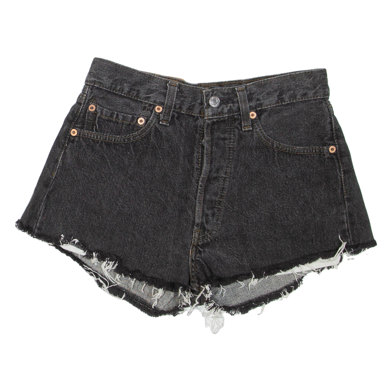LEVI'S Womens Denim Shorts Black S W28 Refurbished - N/A refurbished available on Cerqular