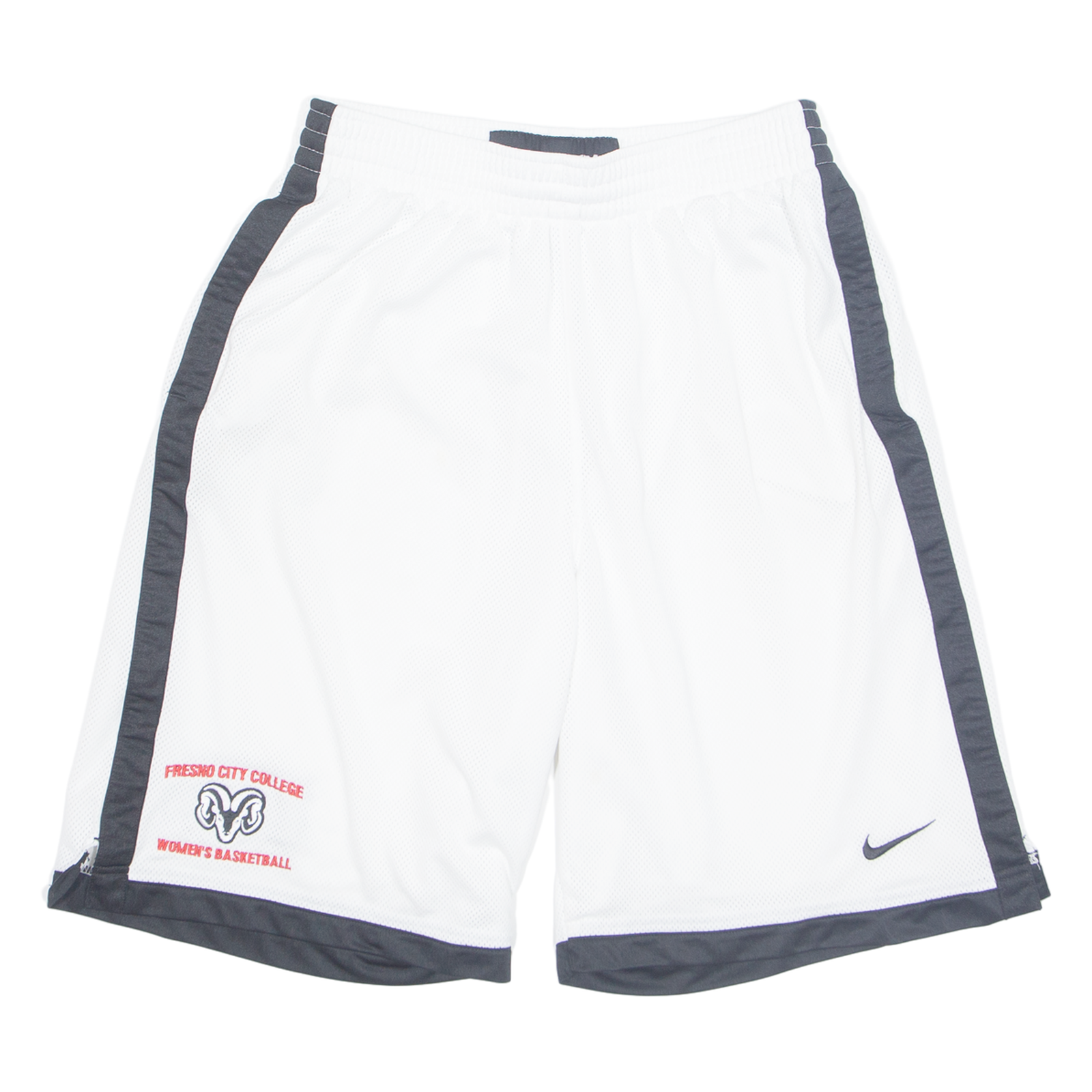 NIKE BASKETBALL Fresno City College Womens Mens Sports Shorts White M W28 Refurbished - N/A refurbished available on Cerqular